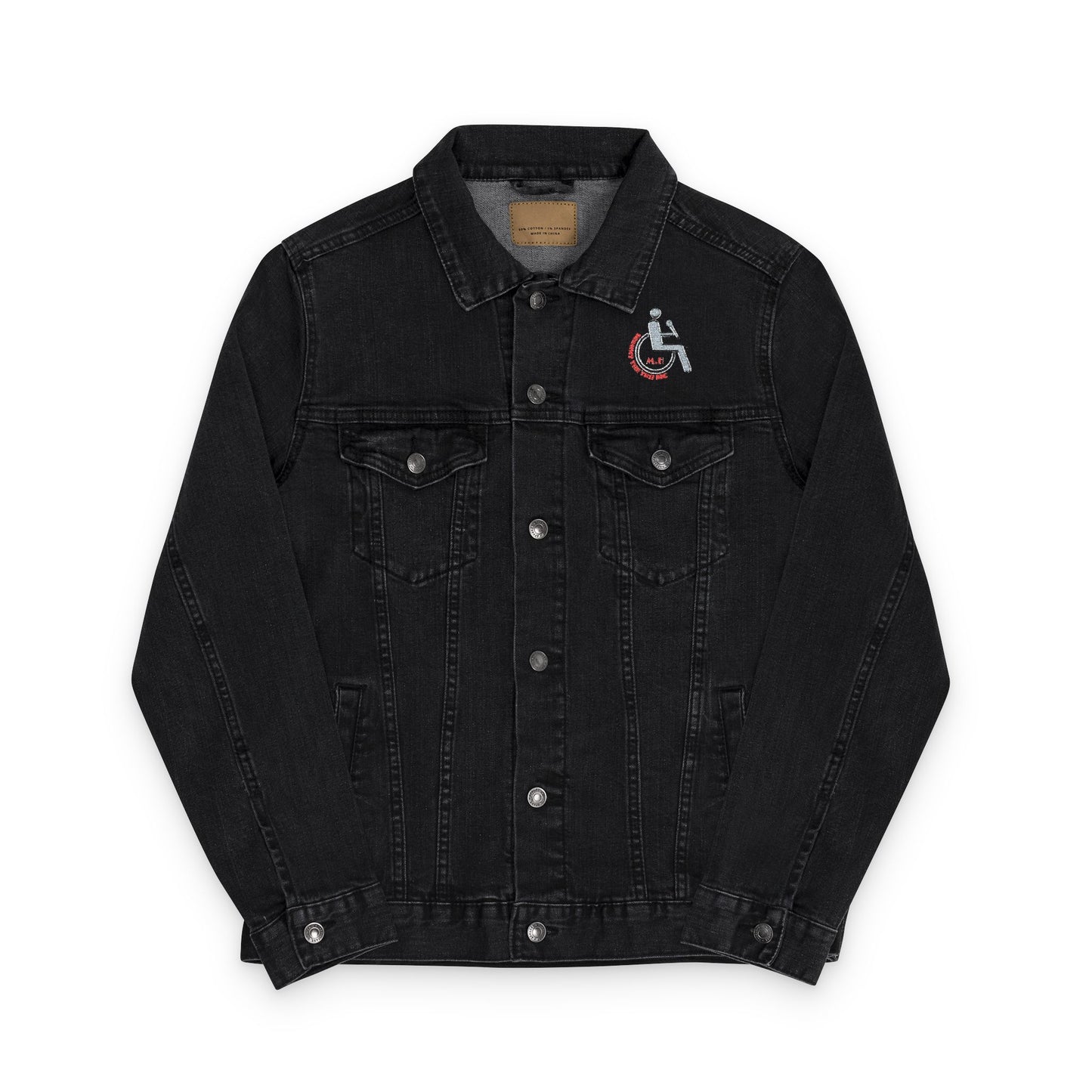 Embroidered Unisex Denim Jacket - Chic Style, Customizable Fashion, Year-Round Essential, Great for Gifting, Trendy Layering Piece