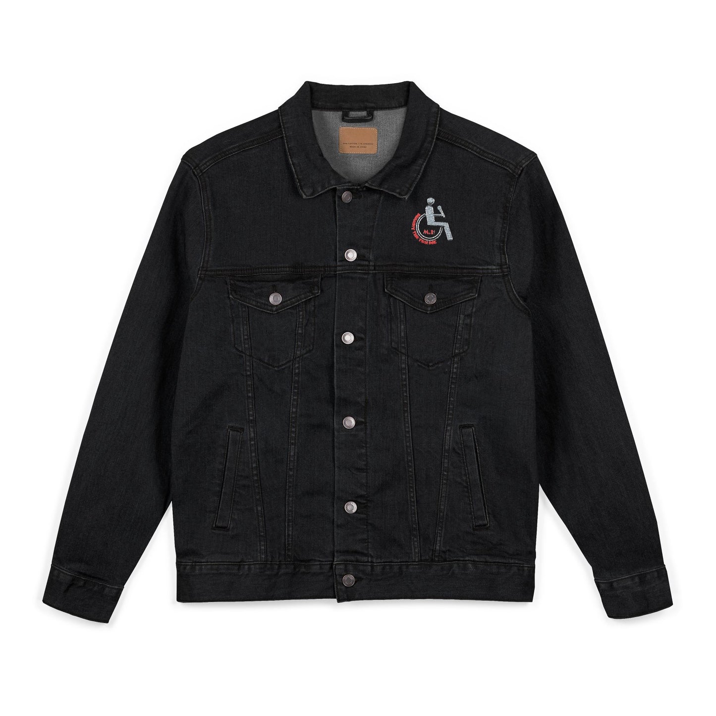 Embroidered Unisex Denim Jacket - Chic Style, Customizable Fashion, Year-Round Essential, Great for Gifting, Trendy Layering Piece