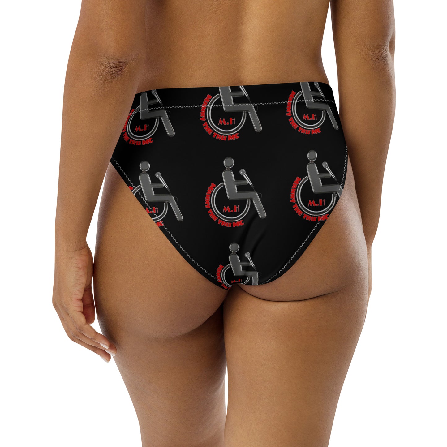 THE TRU MC Recycled high-waisted bikini bottom