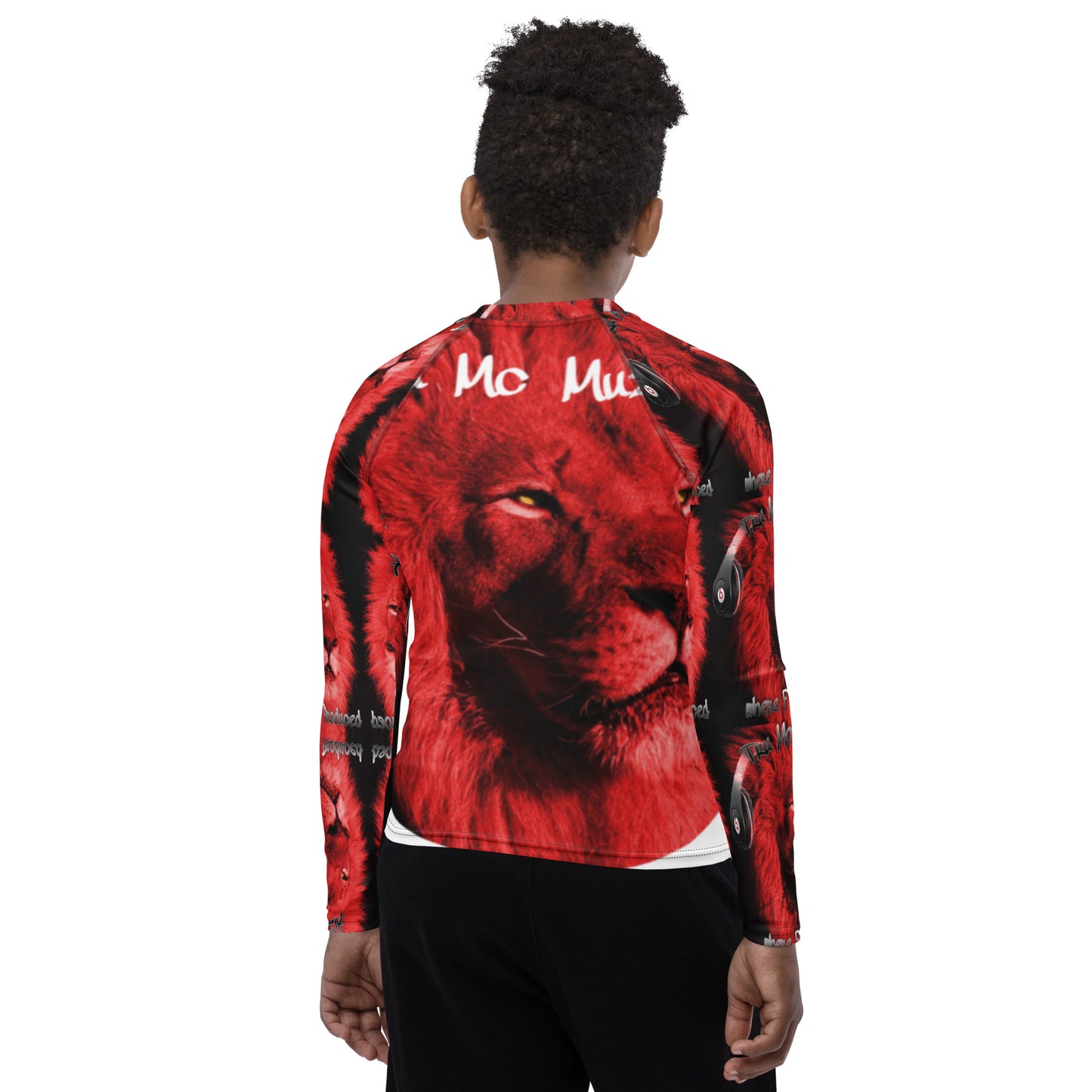 TRU MC MUZIK Youth Rash Guard