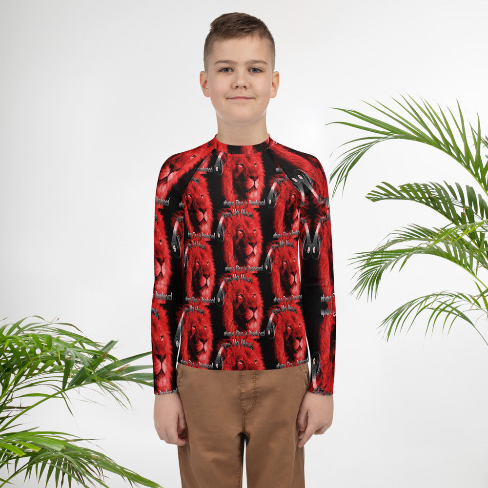 TRU MC MUZIK Youth Rash Guard