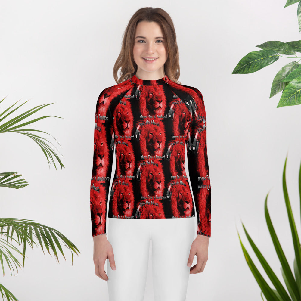 TRU MC MUZIK Youth Rash Guard
