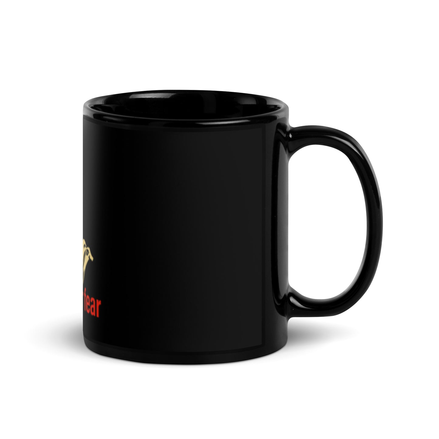 Faith over fear Black Glossy Mug