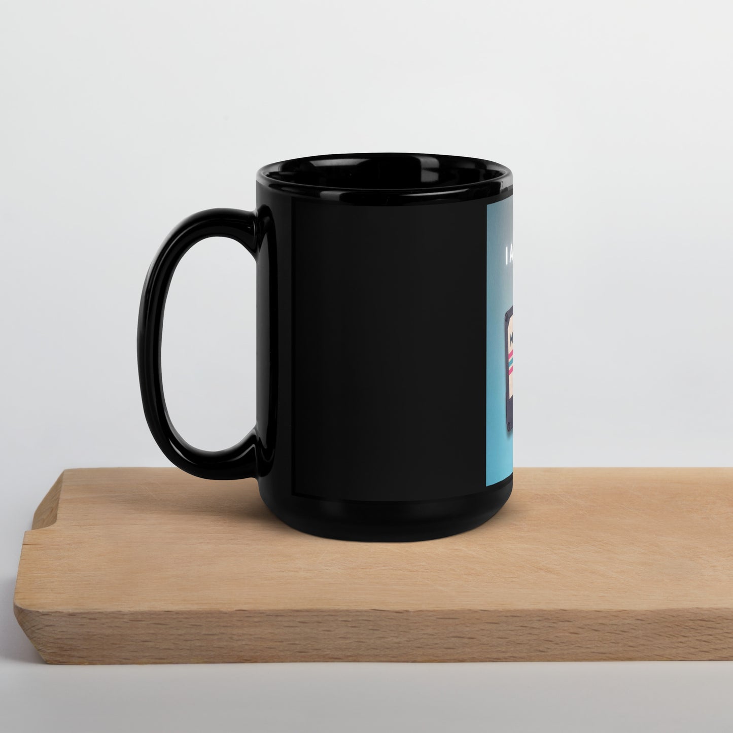 I Ain’t Scared Black Glossy Mug