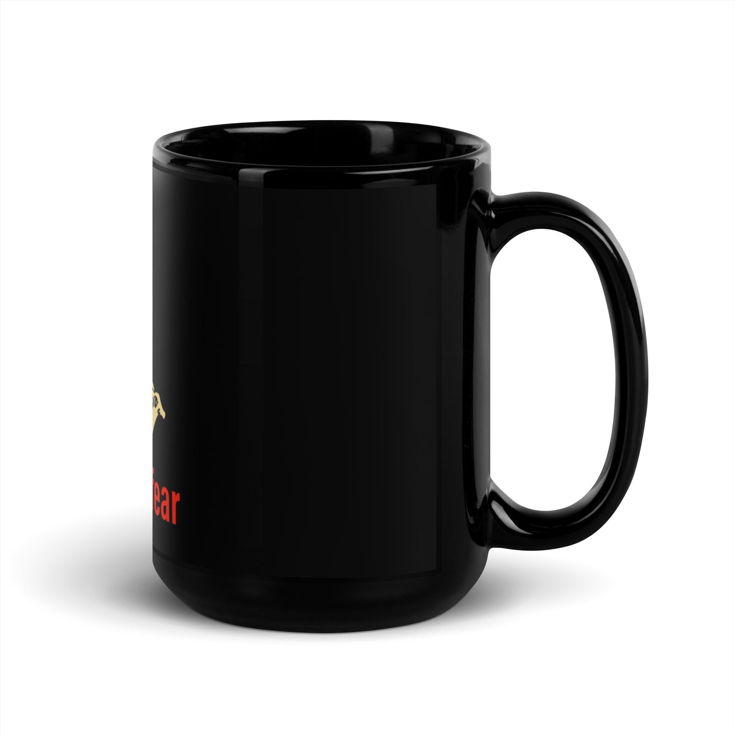 Faith over fear Black Glossy Mug