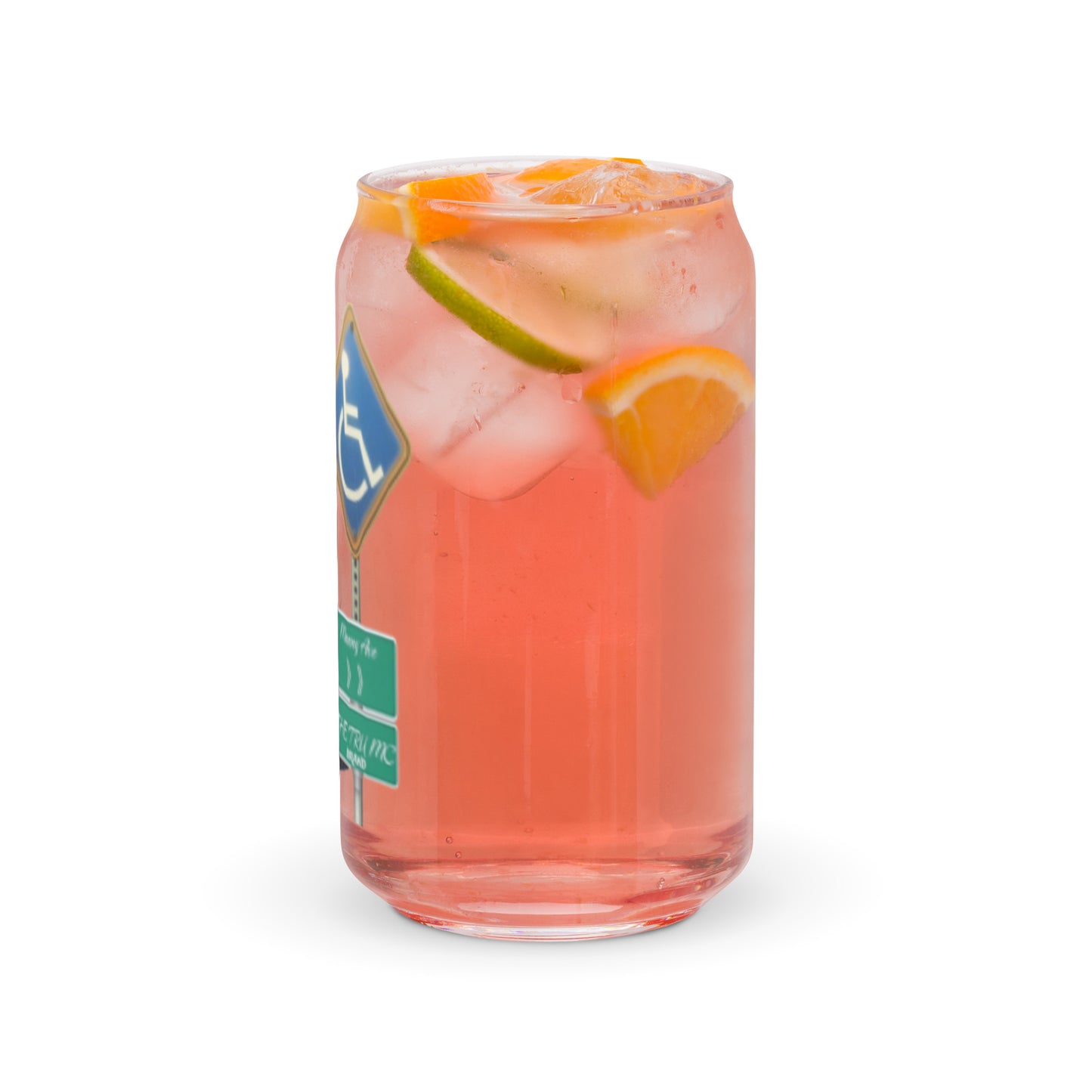 THE TRU MC BRAND Can-shaped glass