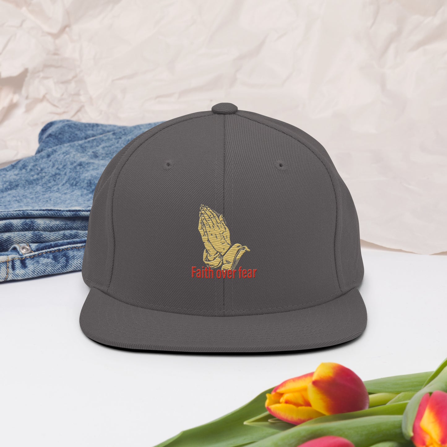 Faith over fear Snapback Hat