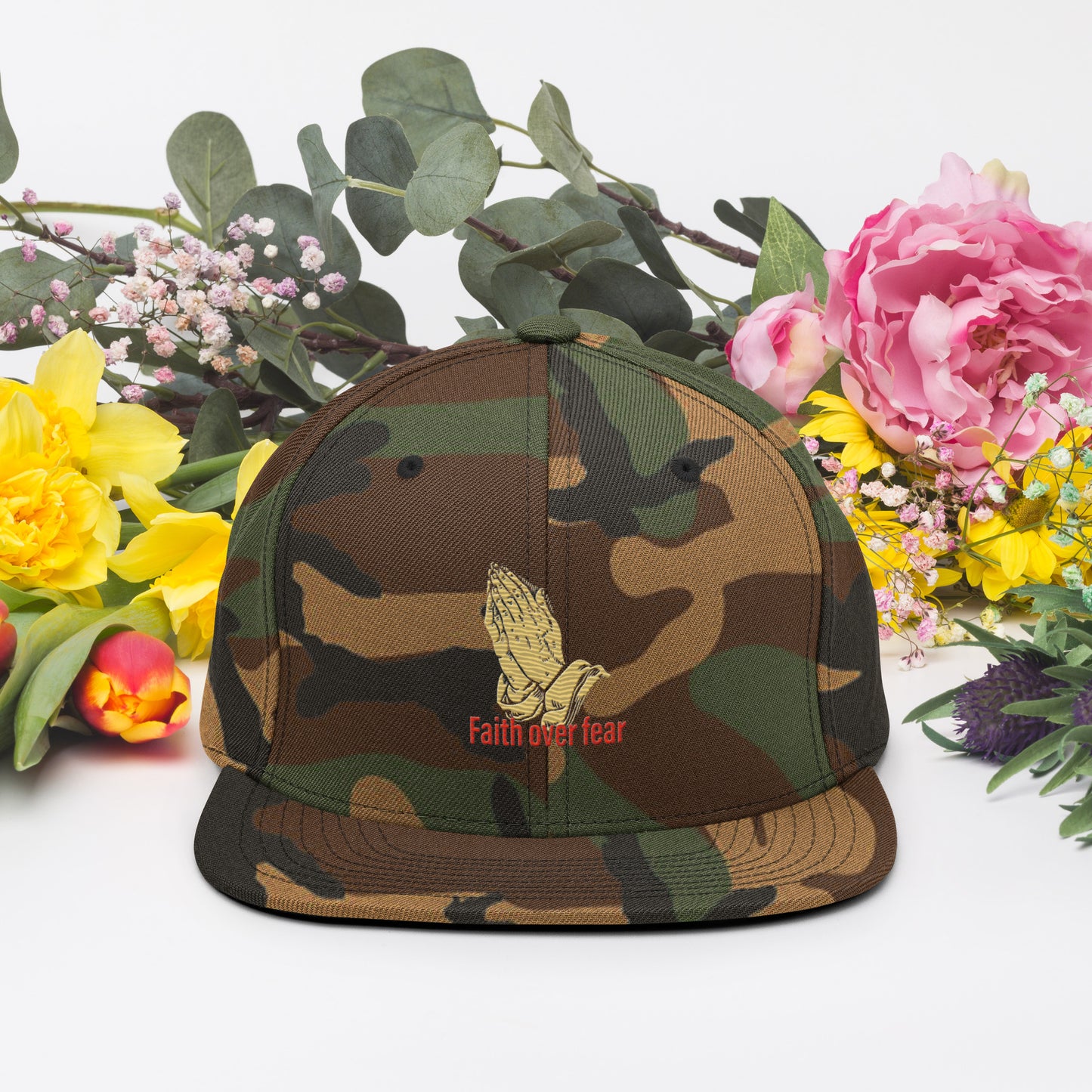 Faith over fear Snapback Hat