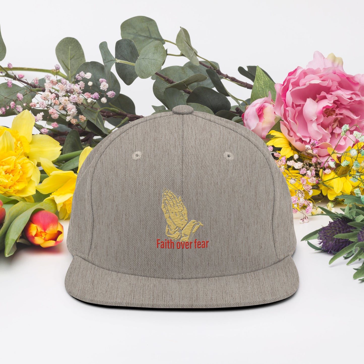 Faith over fear Snapback Hat