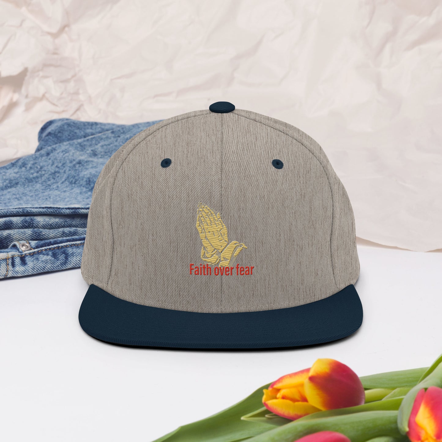 Faith over fear Snapback Hat