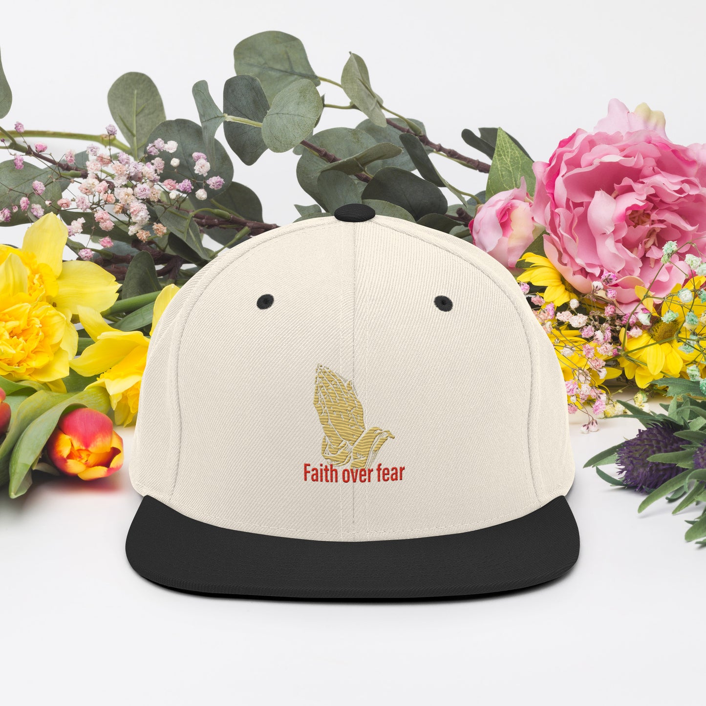 Faith over fear Snapback Hat