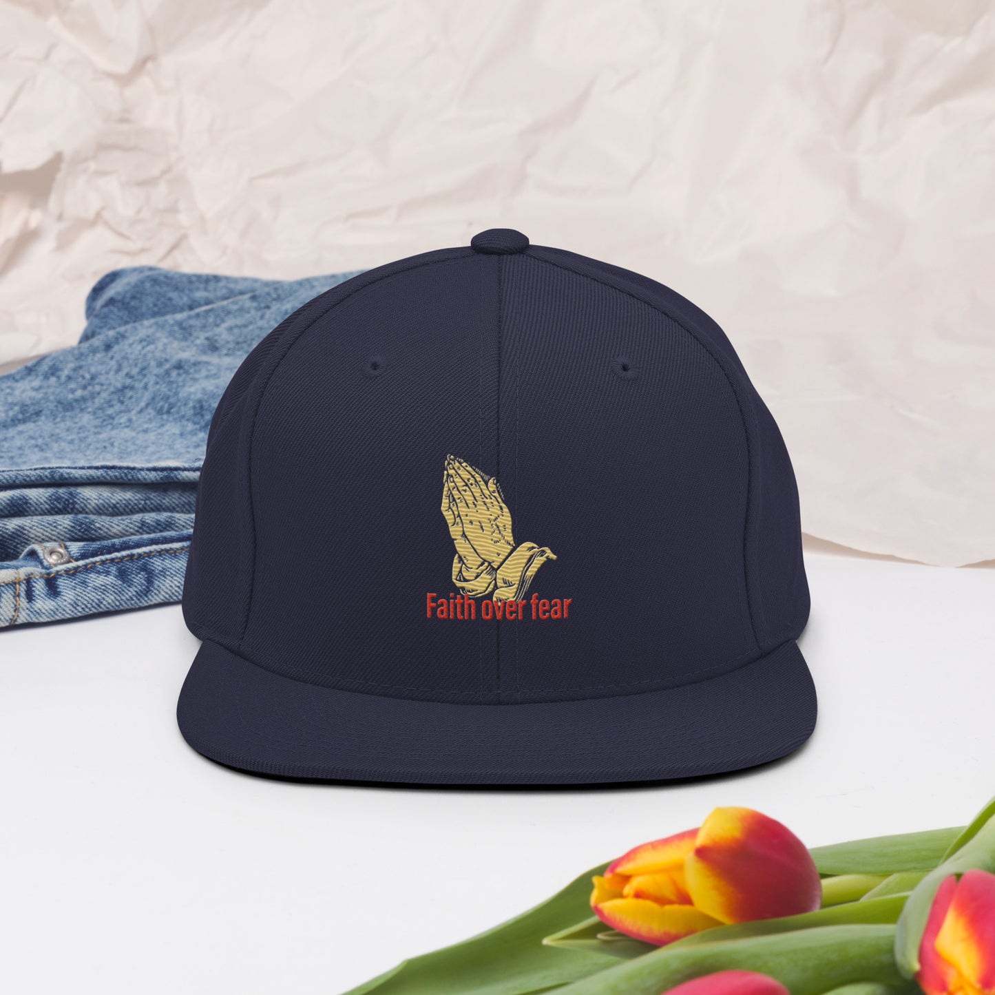 Faith over fear Snapback Hat