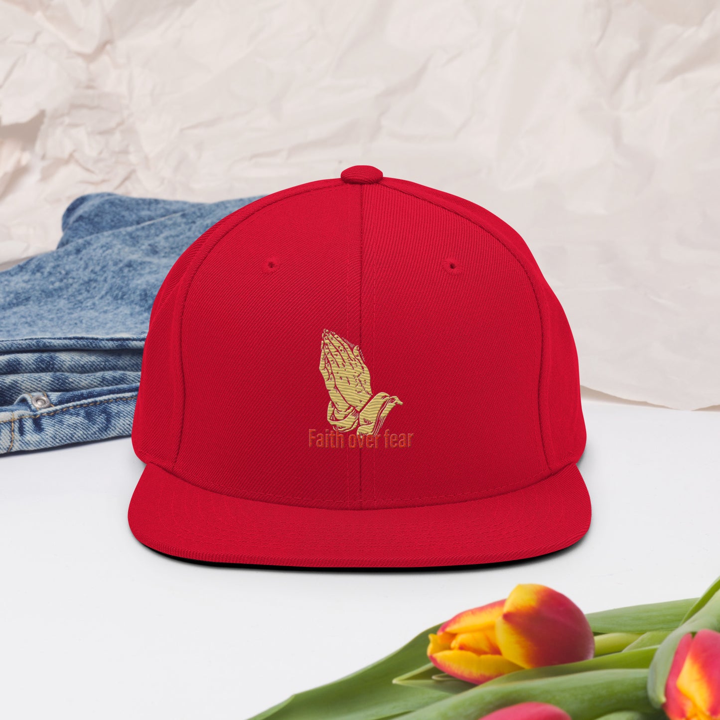 Faith over fear Snapback Hat