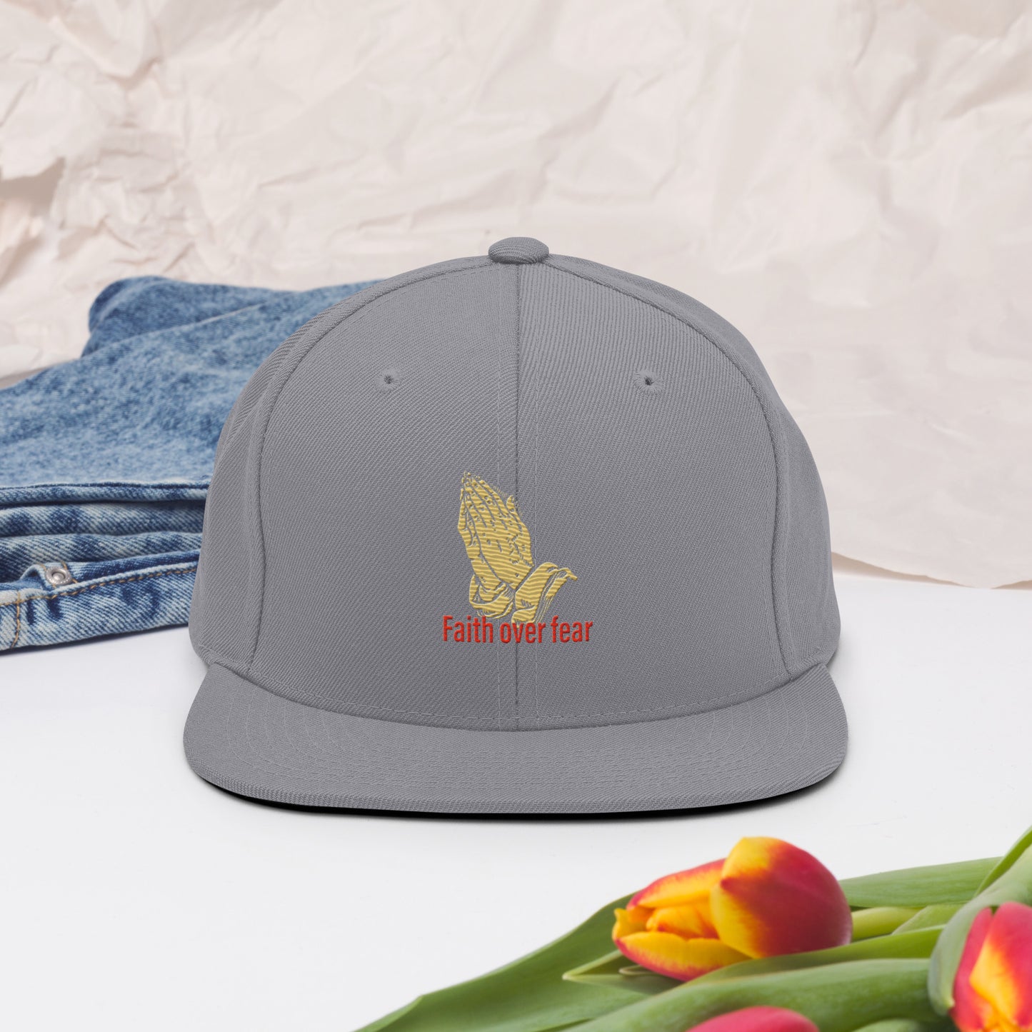 Faith over fear Snapback Hat