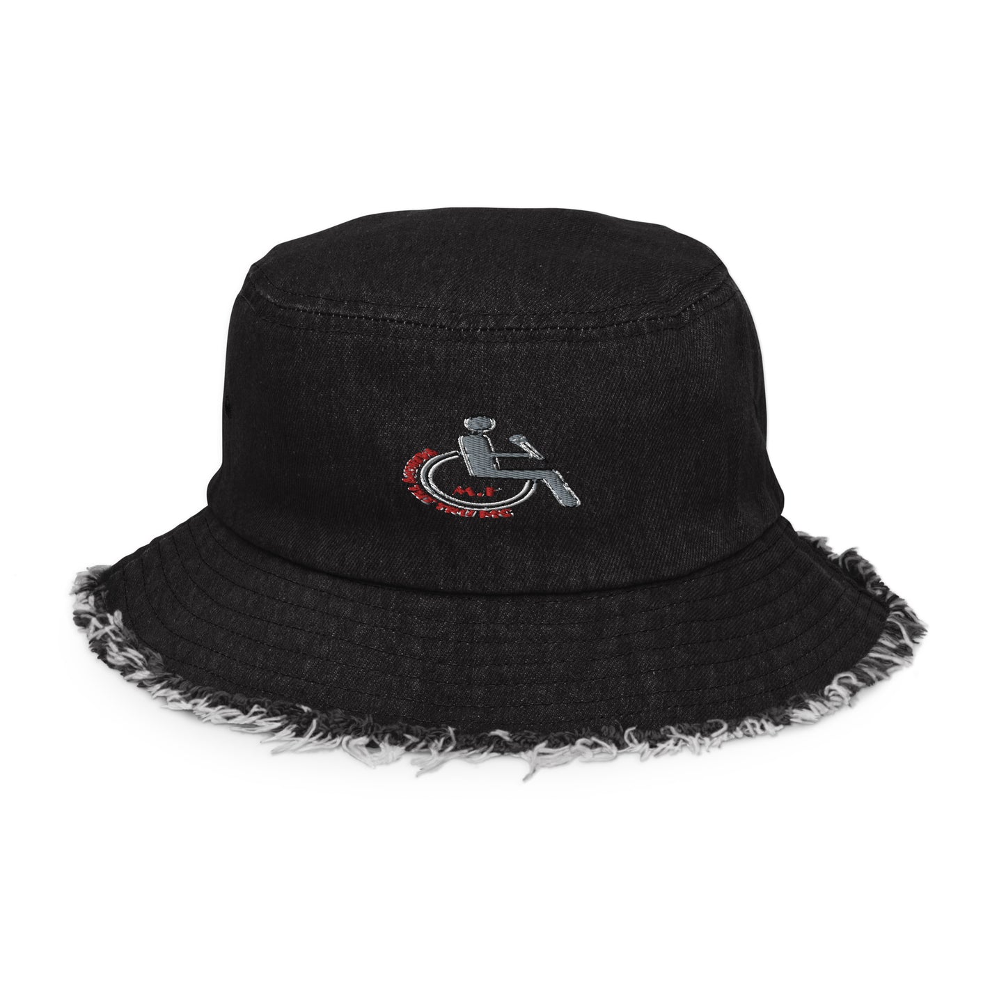 MANNY THE TRU MC Distressed denim bucket hat