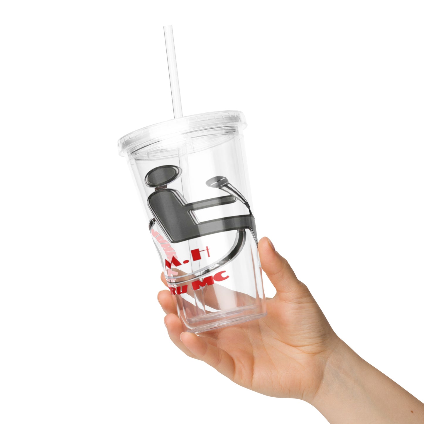 MANNY THE TRU MC Clear plastic tumbler