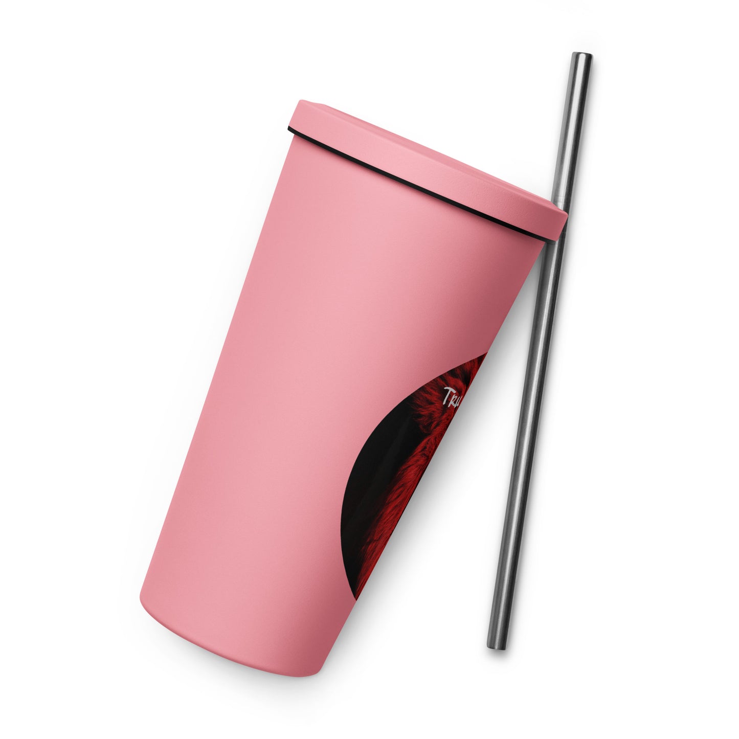 TRU MC MUZIK Insulated tumbler with a straw