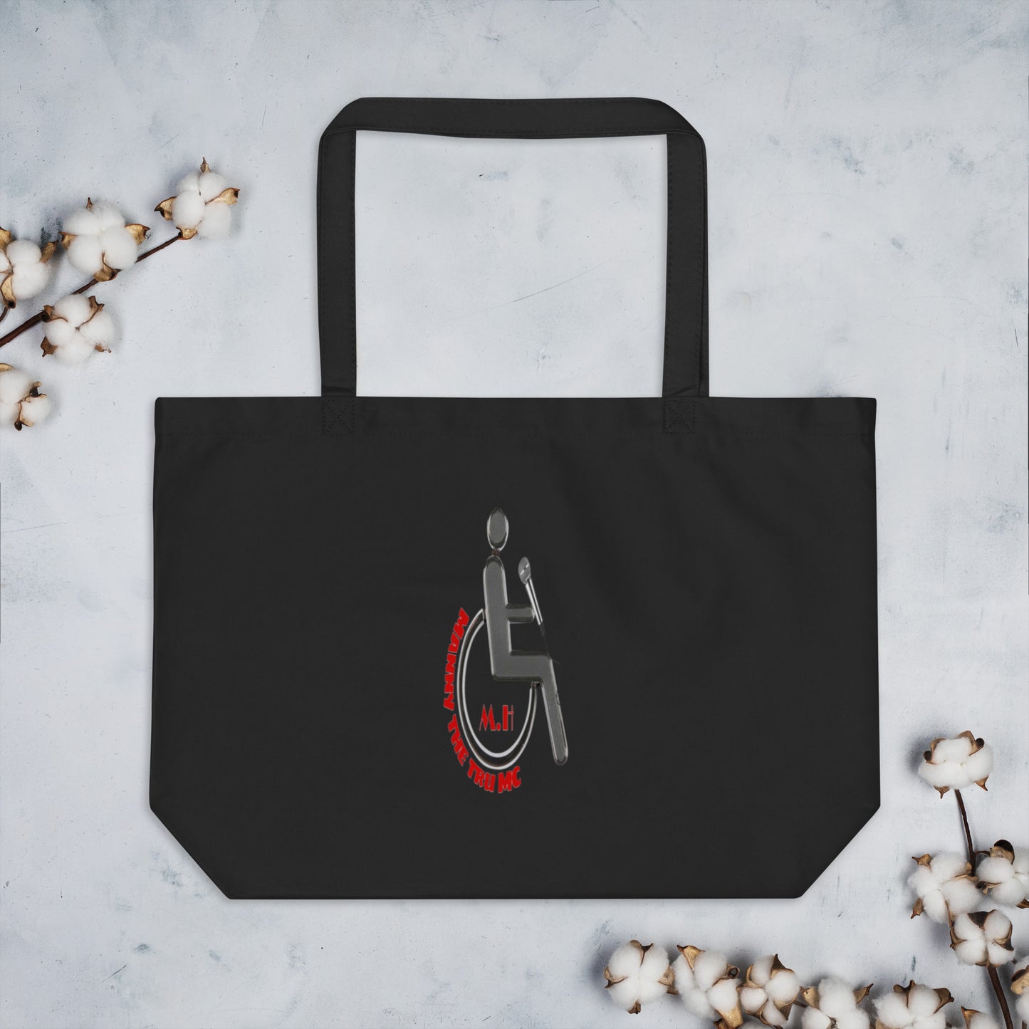 MANNY THE TRU MC Large organic tote bag