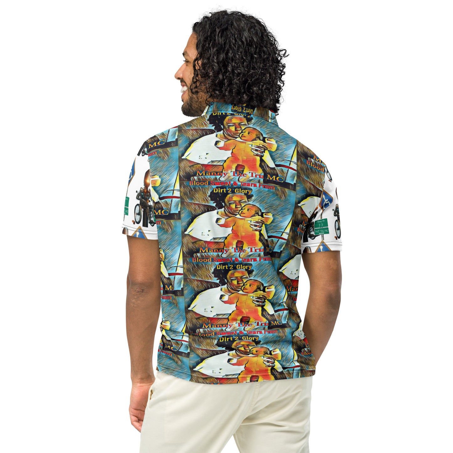 Blood Sweat & Tears from Dirt 2 Glory Men’s slim fit polo