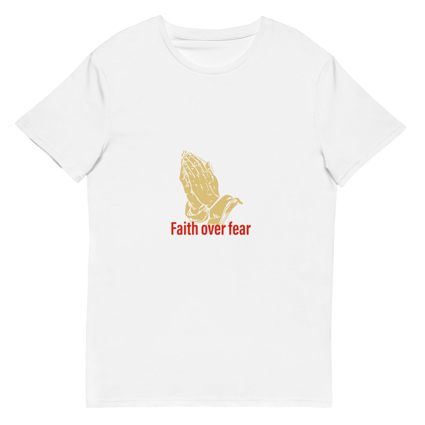 Faith over fear Men's premium cotton t-shirt