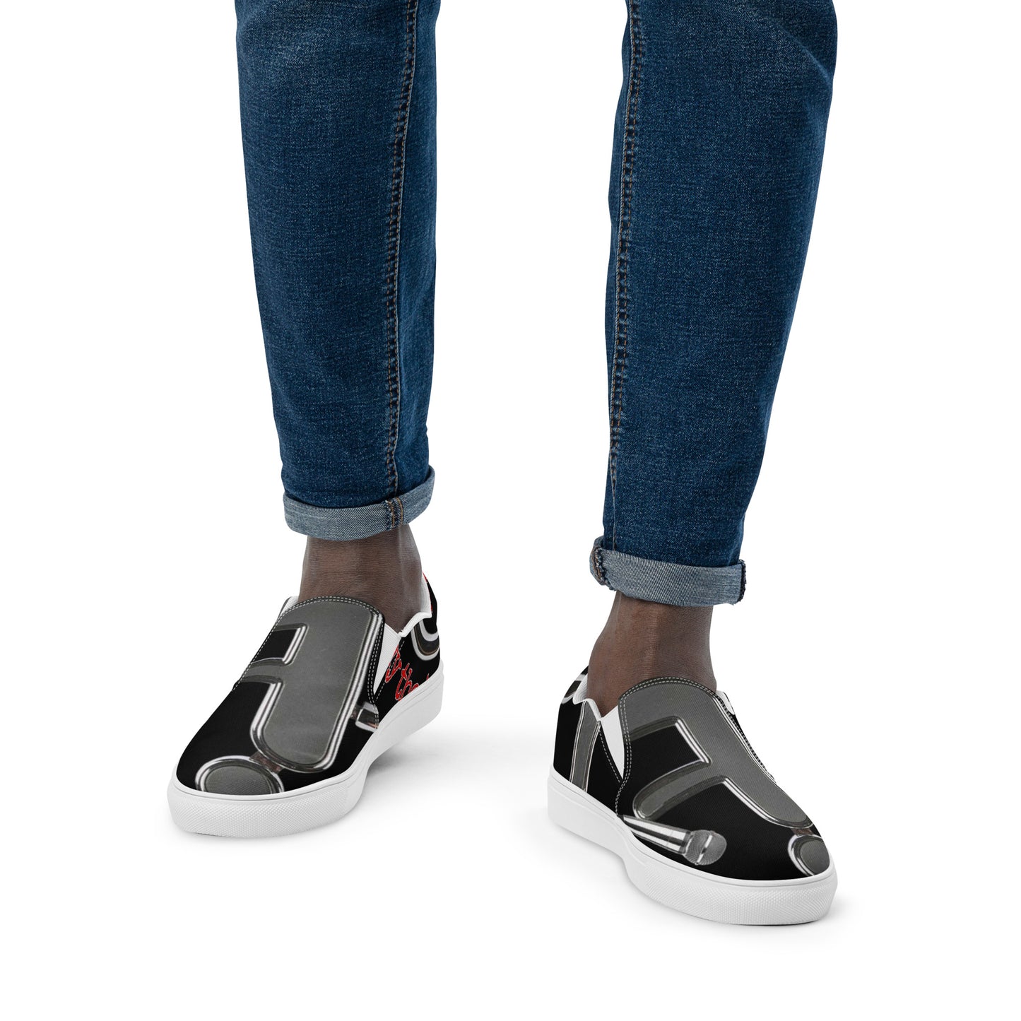 THE TRU MC Men’s slip-on canvas shoes