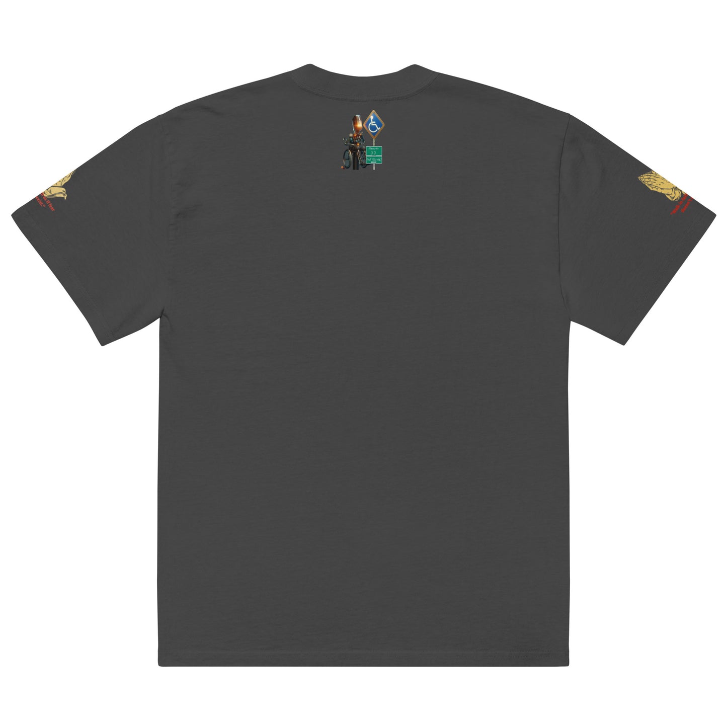 Faith over fear Oversized faded t-shirt