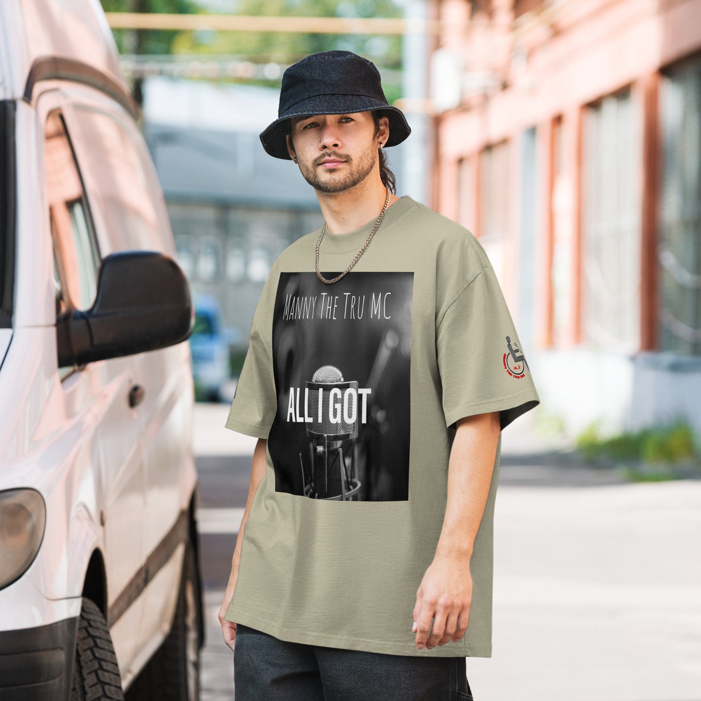 ALL I GOT COVER ART Oversized faded t-shirt
