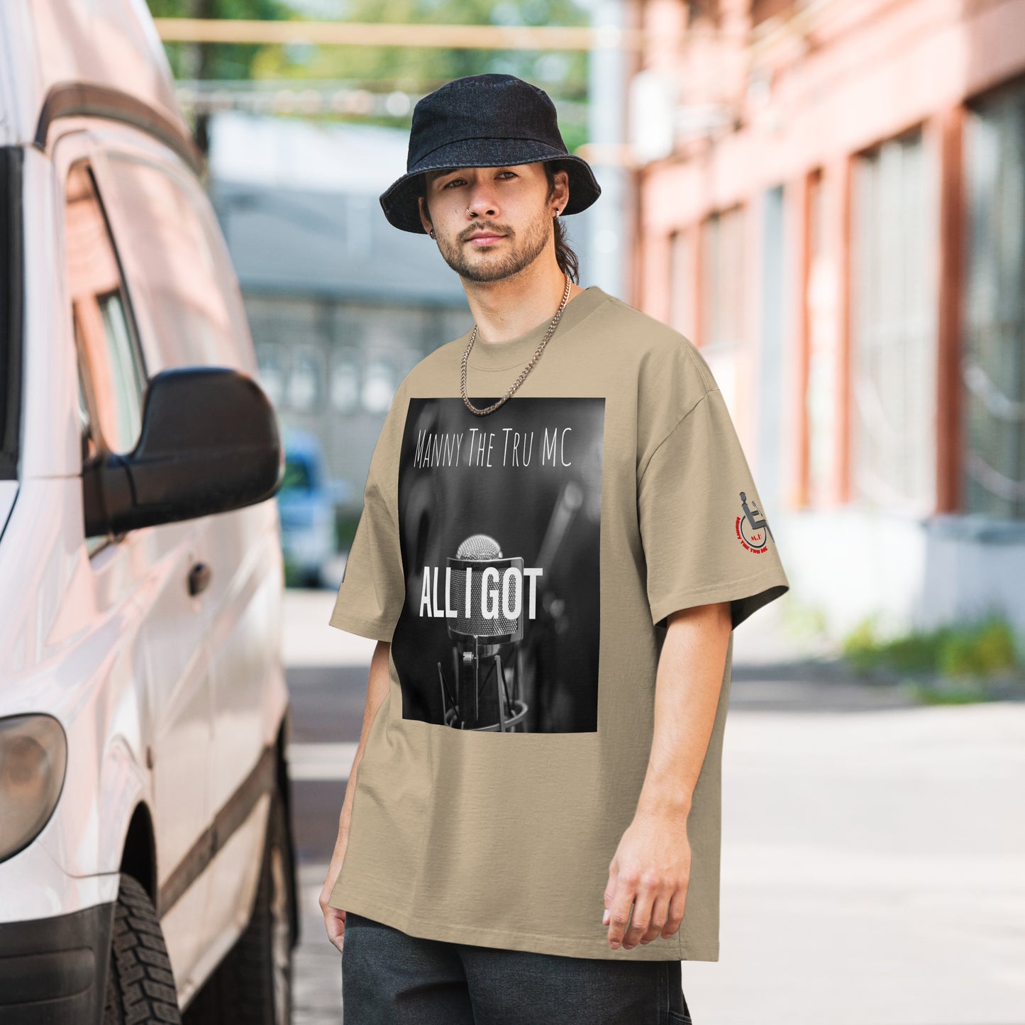 ALL I GOT COVER ART Oversized faded t-shirt