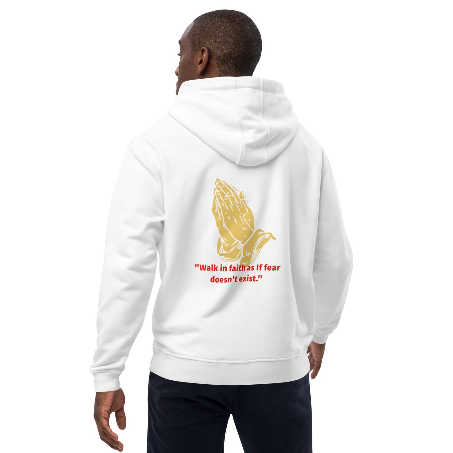Faith over fear Premium eco hoodie