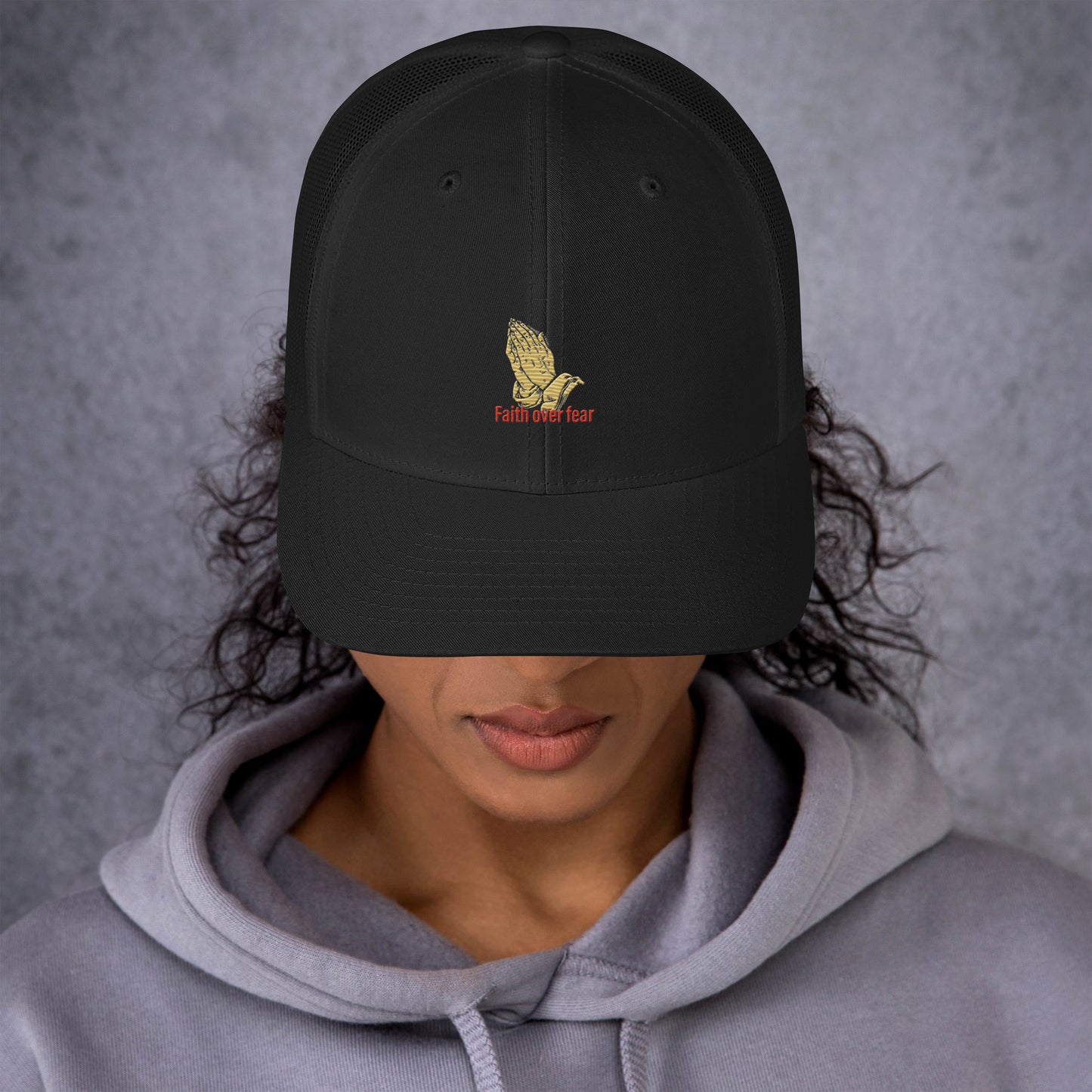 Faith over fear Trucker Cap