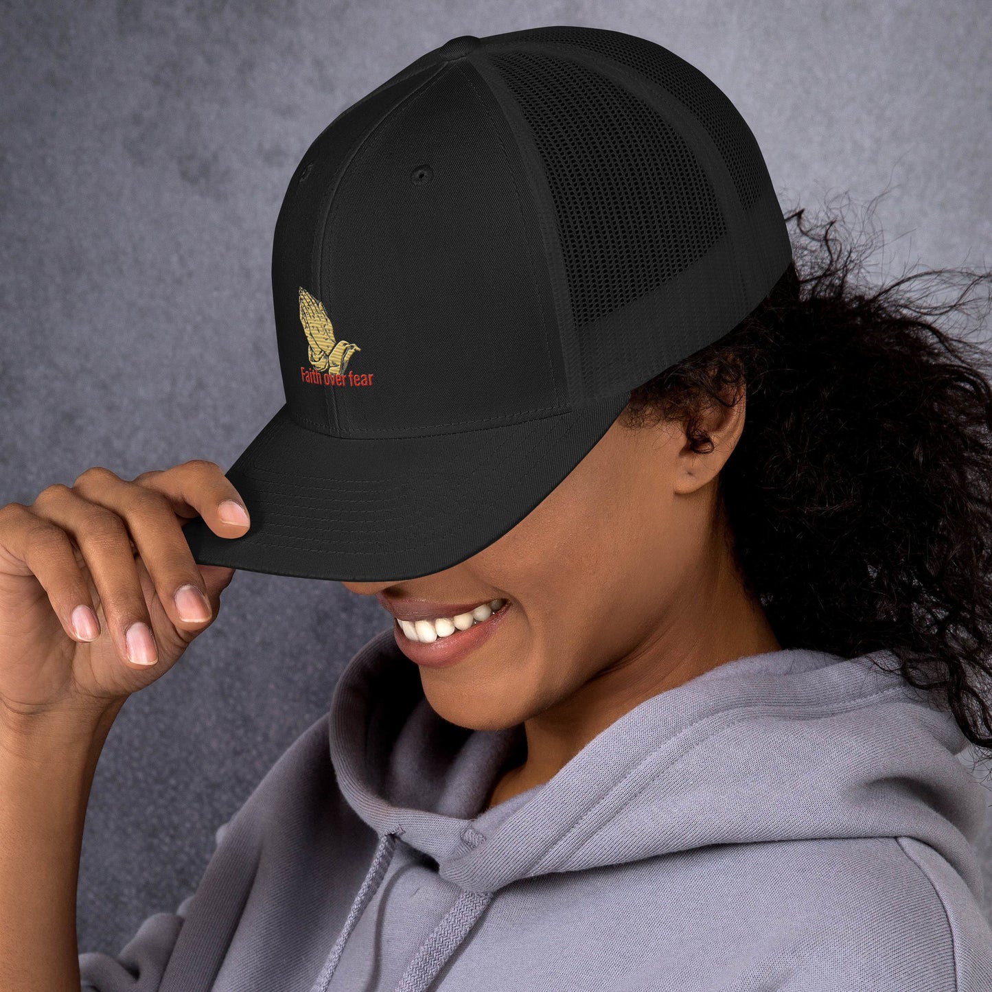Faith over fear Trucker Cap