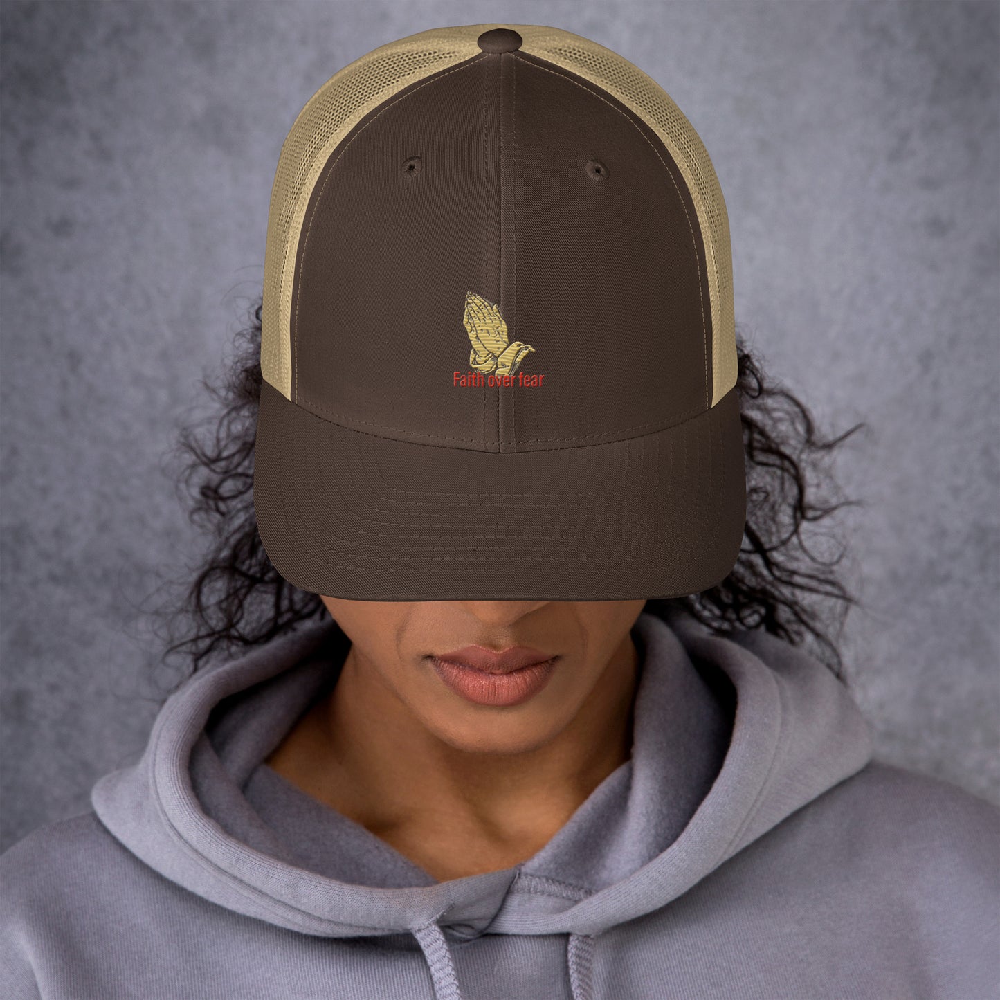 Faith over fear Trucker Cap