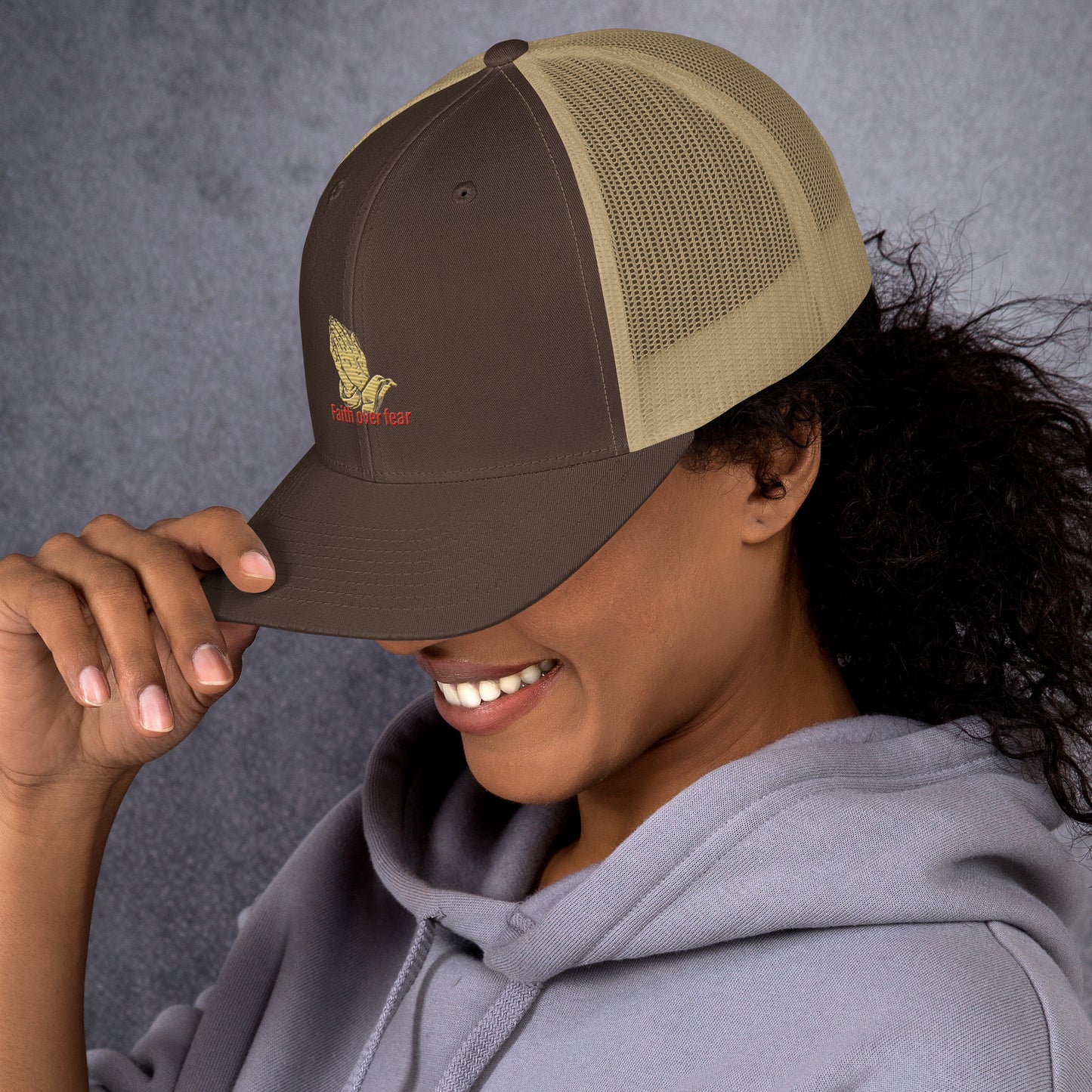 Faith over fear Trucker Cap