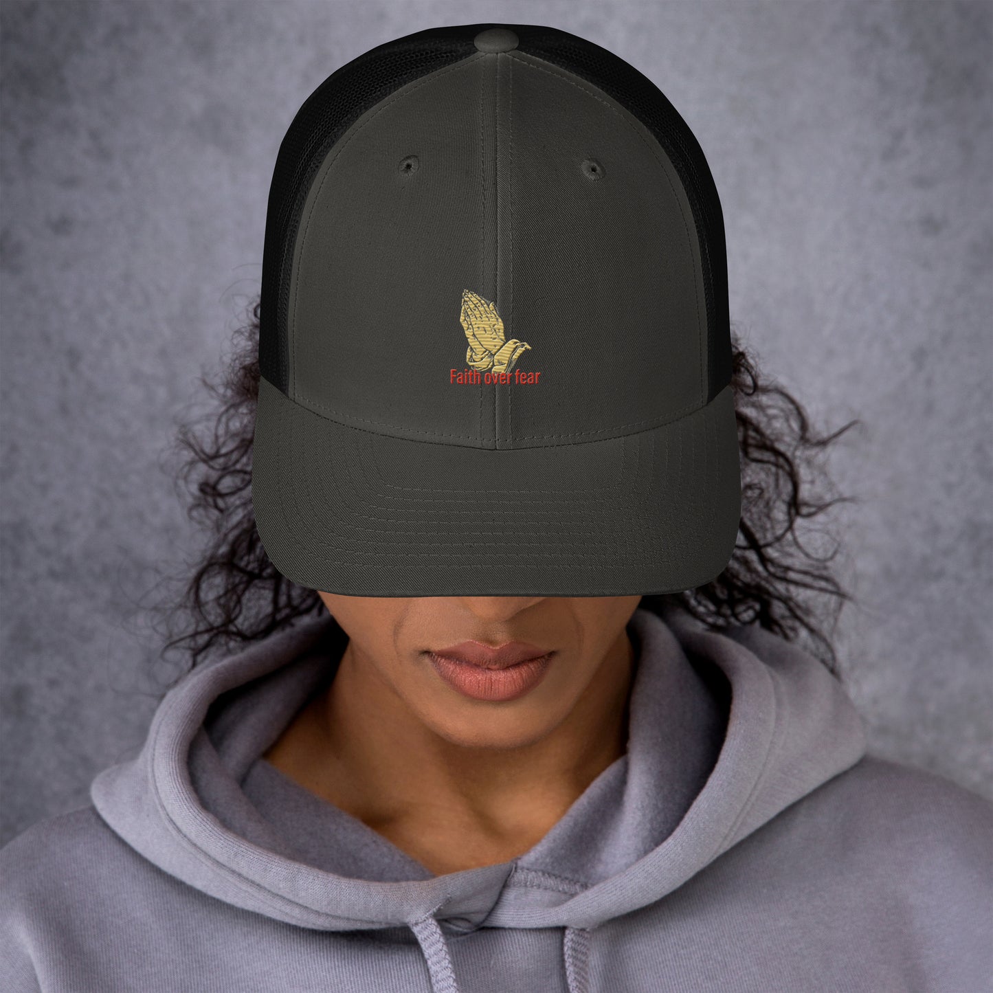 Faith over fear Trucker Cap