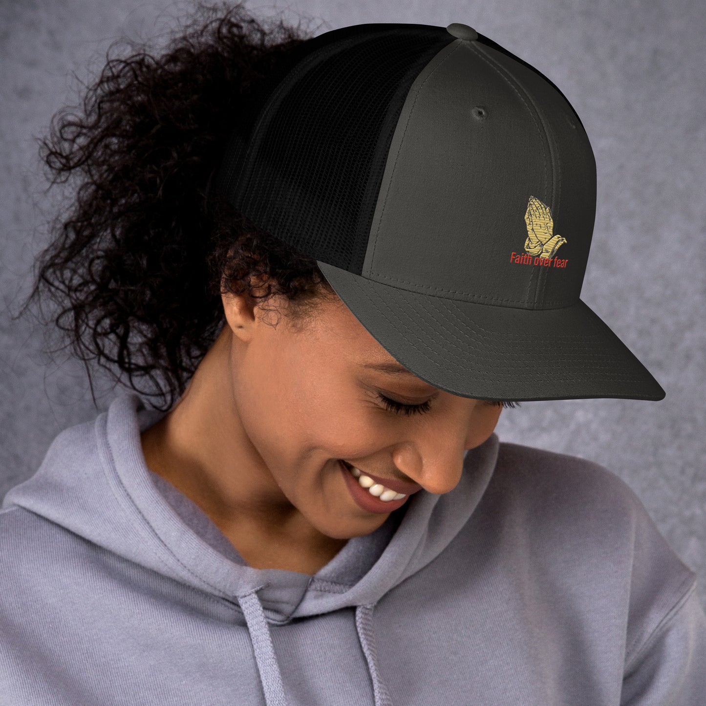 Faith over fear Trucker Cap