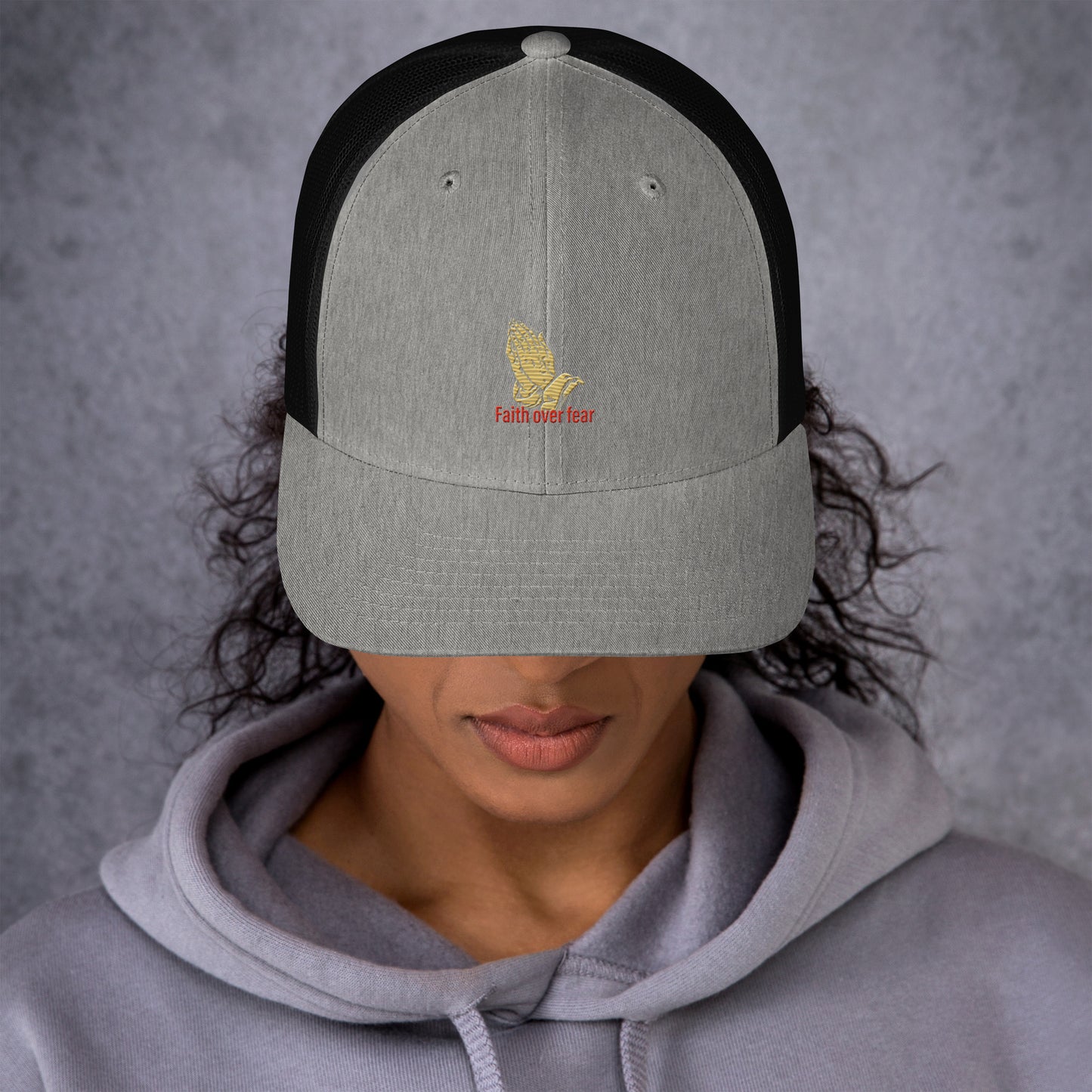 Faith over fear Trucker Cap