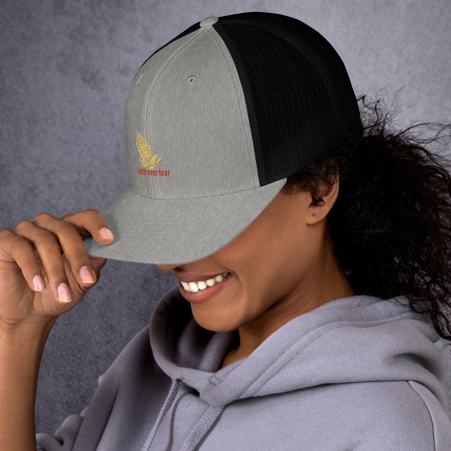 Faith over fear Trucker Cap