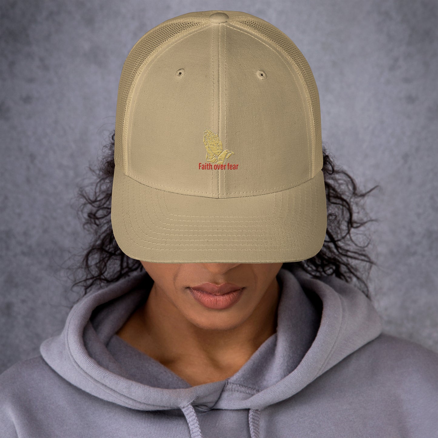 Faith over fear Trucker Cap