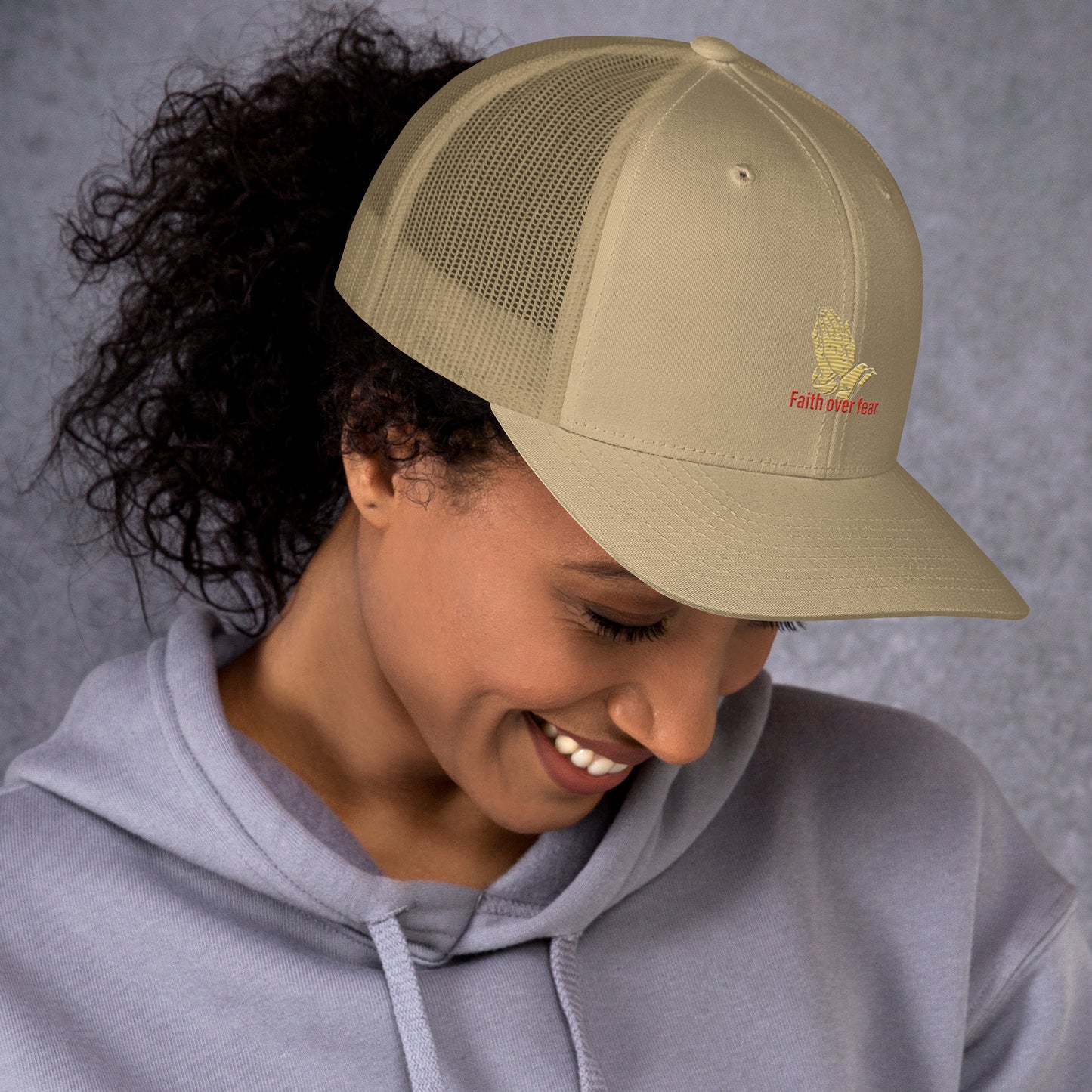 Faith over fear Trucker Cap