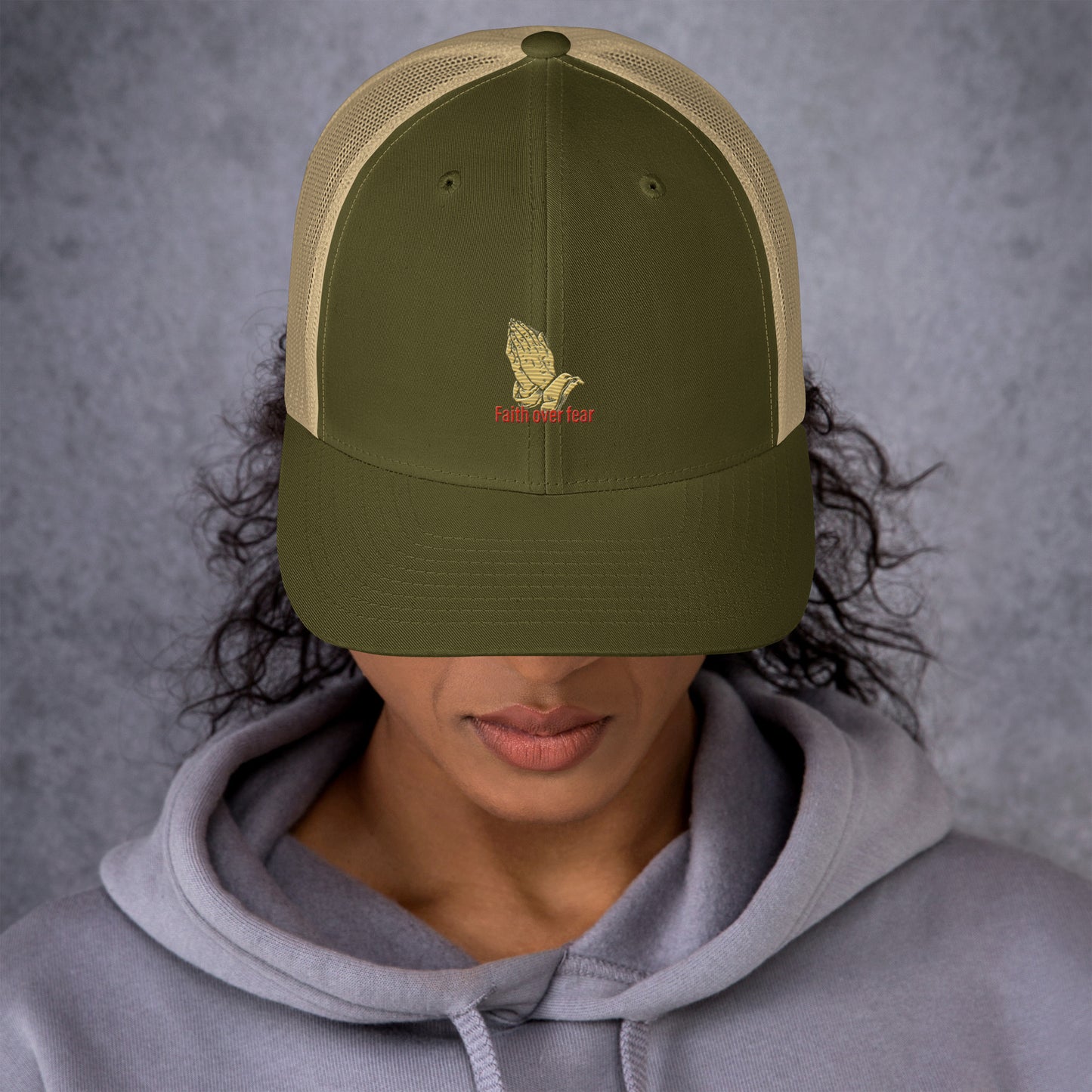 Faith over fear Trucker Cap