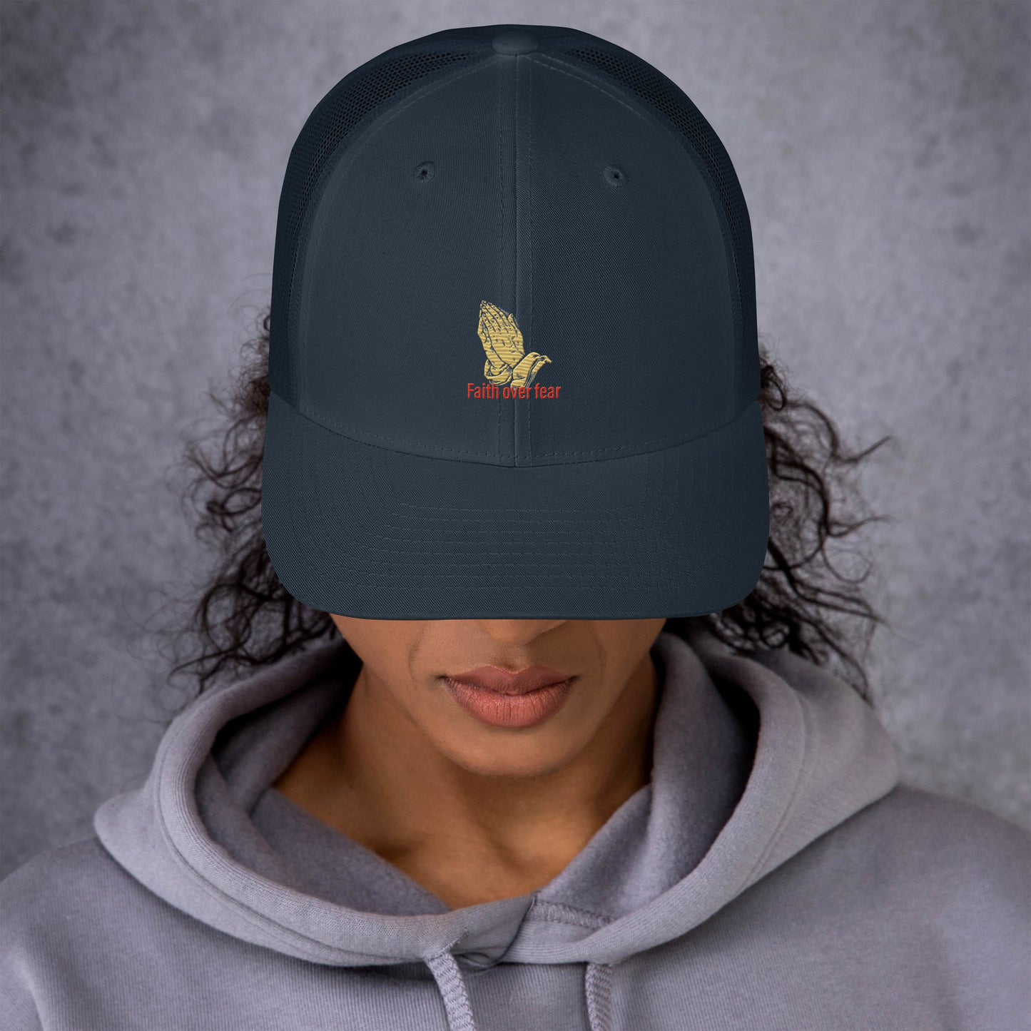 Faith over fear Trucker Cap