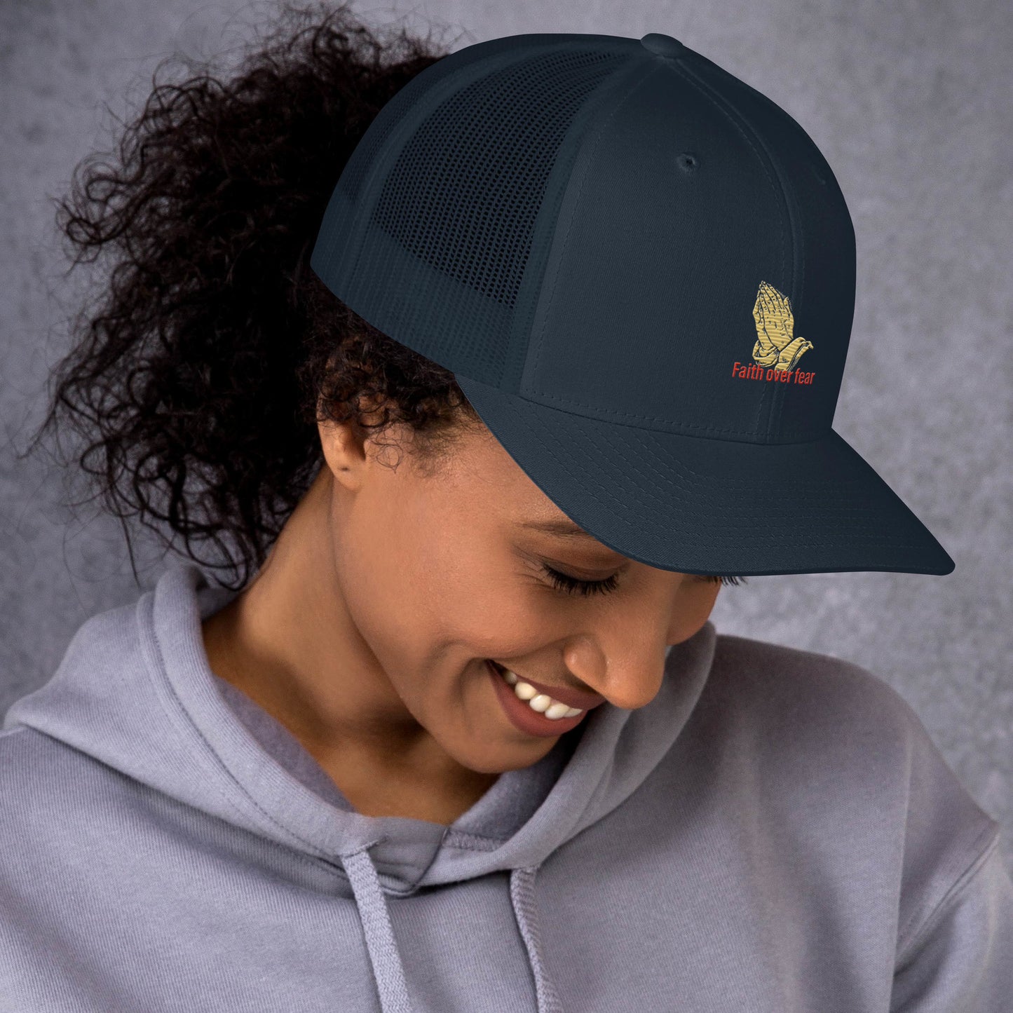 Faith over fear Trucker Cap