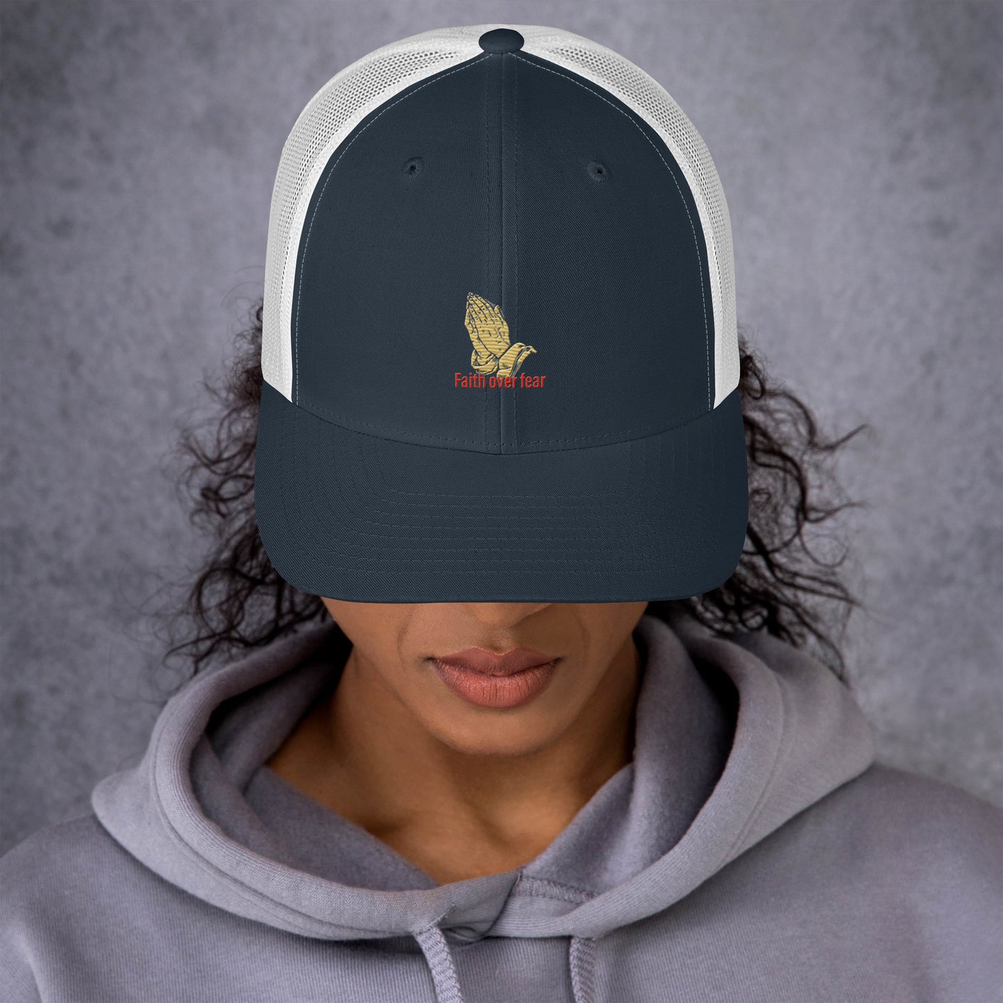 Faith over fear Trucker Cap