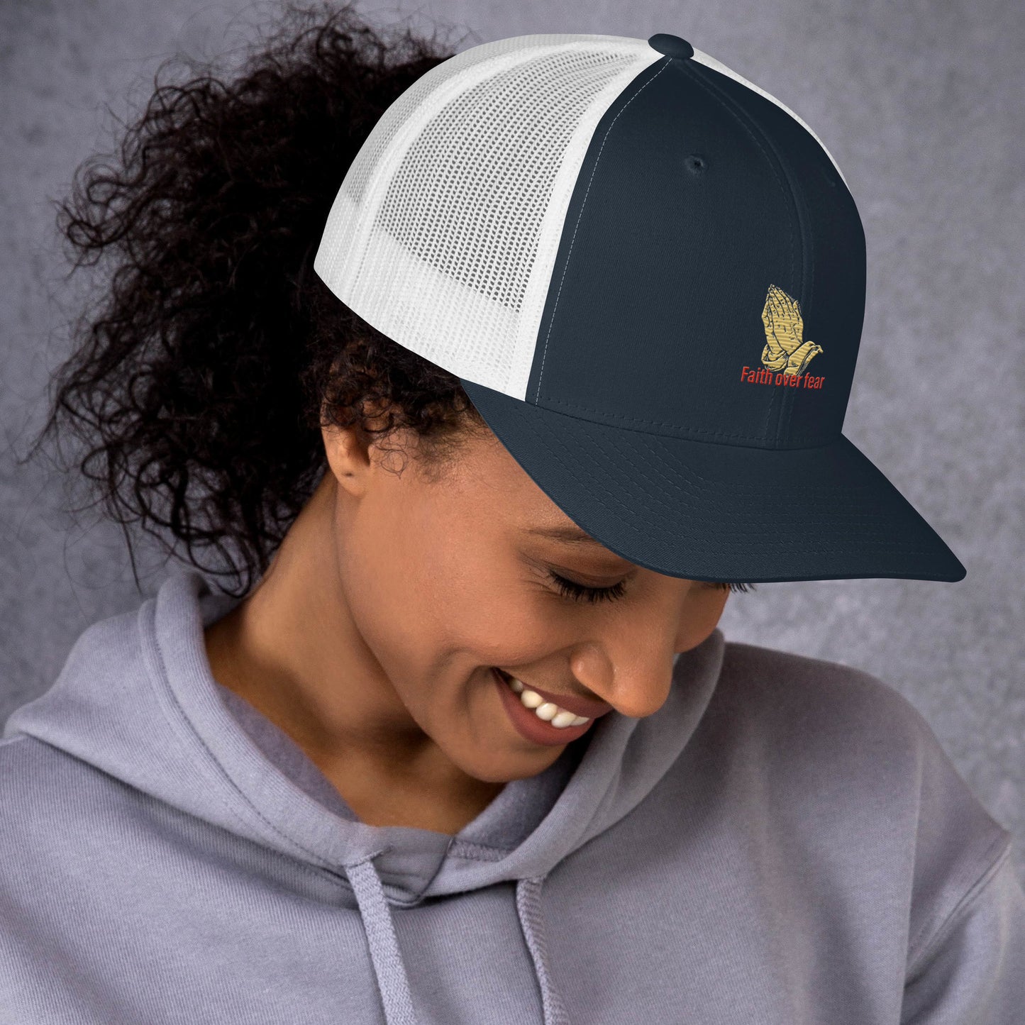 Faith over fear Trucker Cap
