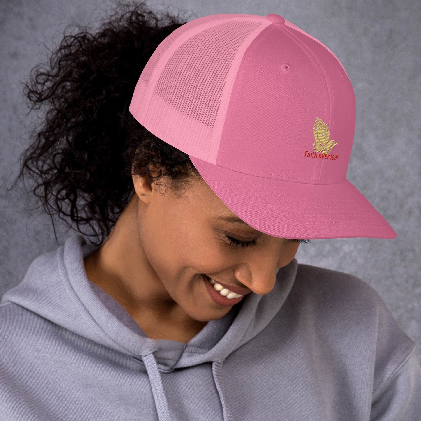 Faith over fear Trucker Cap