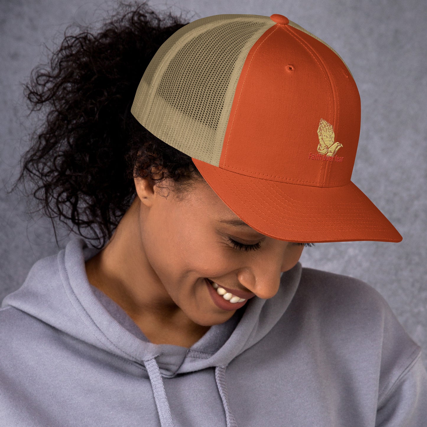 Faith over fear Trucker Cap