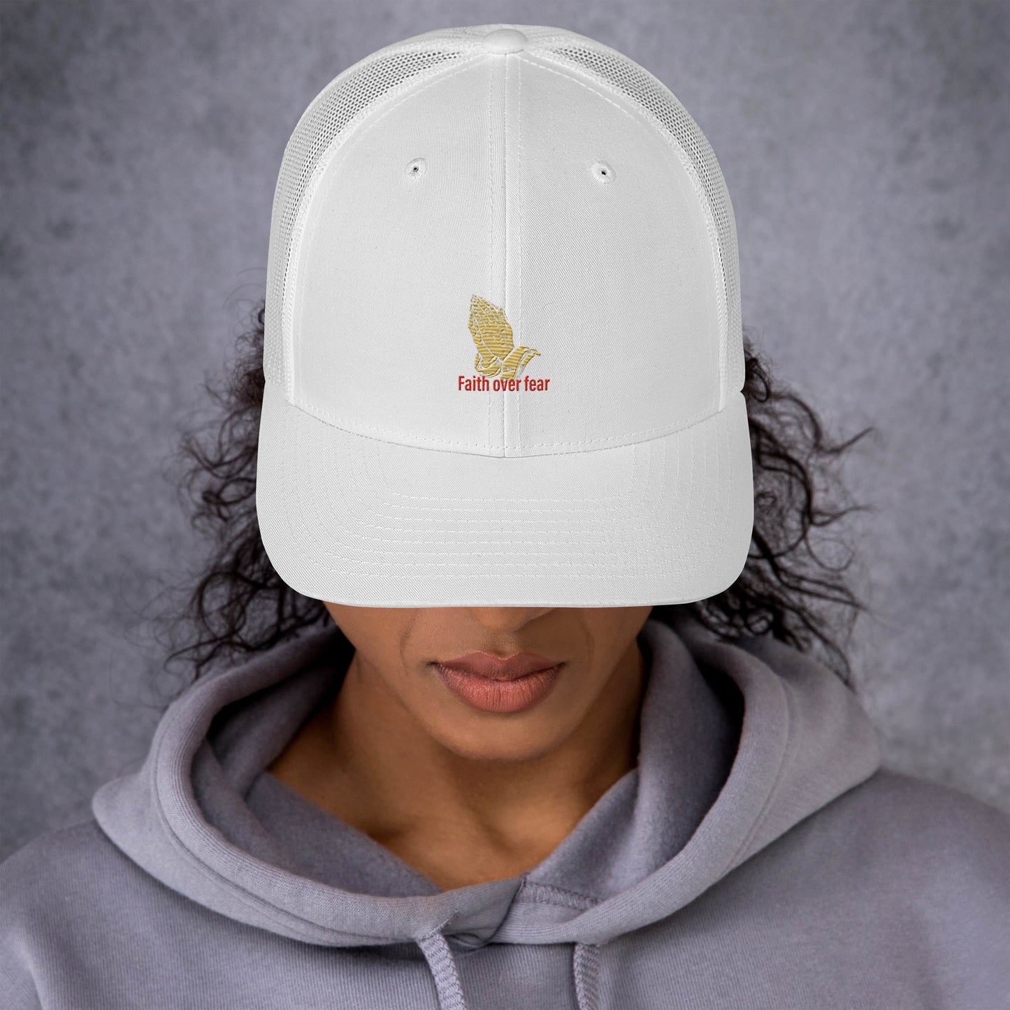 Faith over fear Trucker Cap