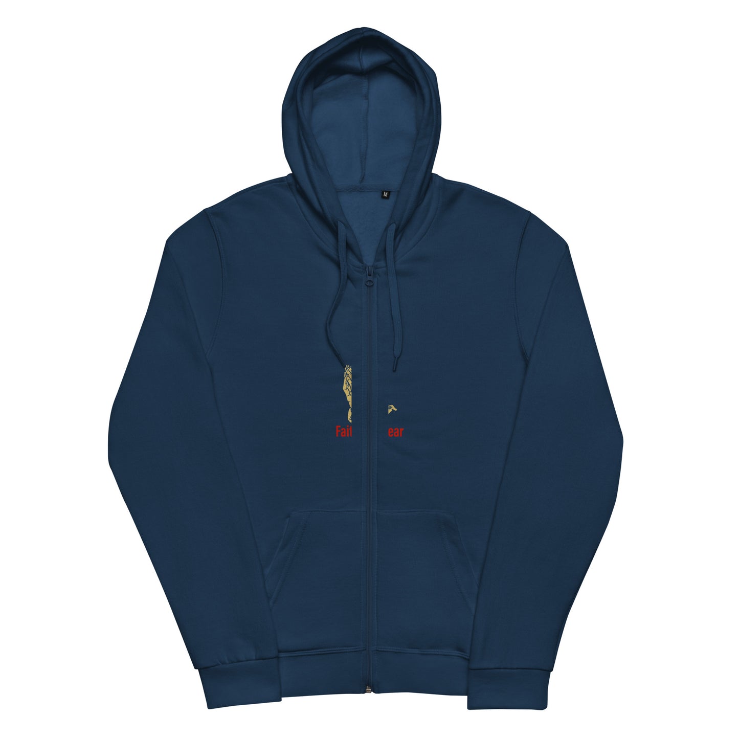 Faith over fear Unisex basic zip hoodie