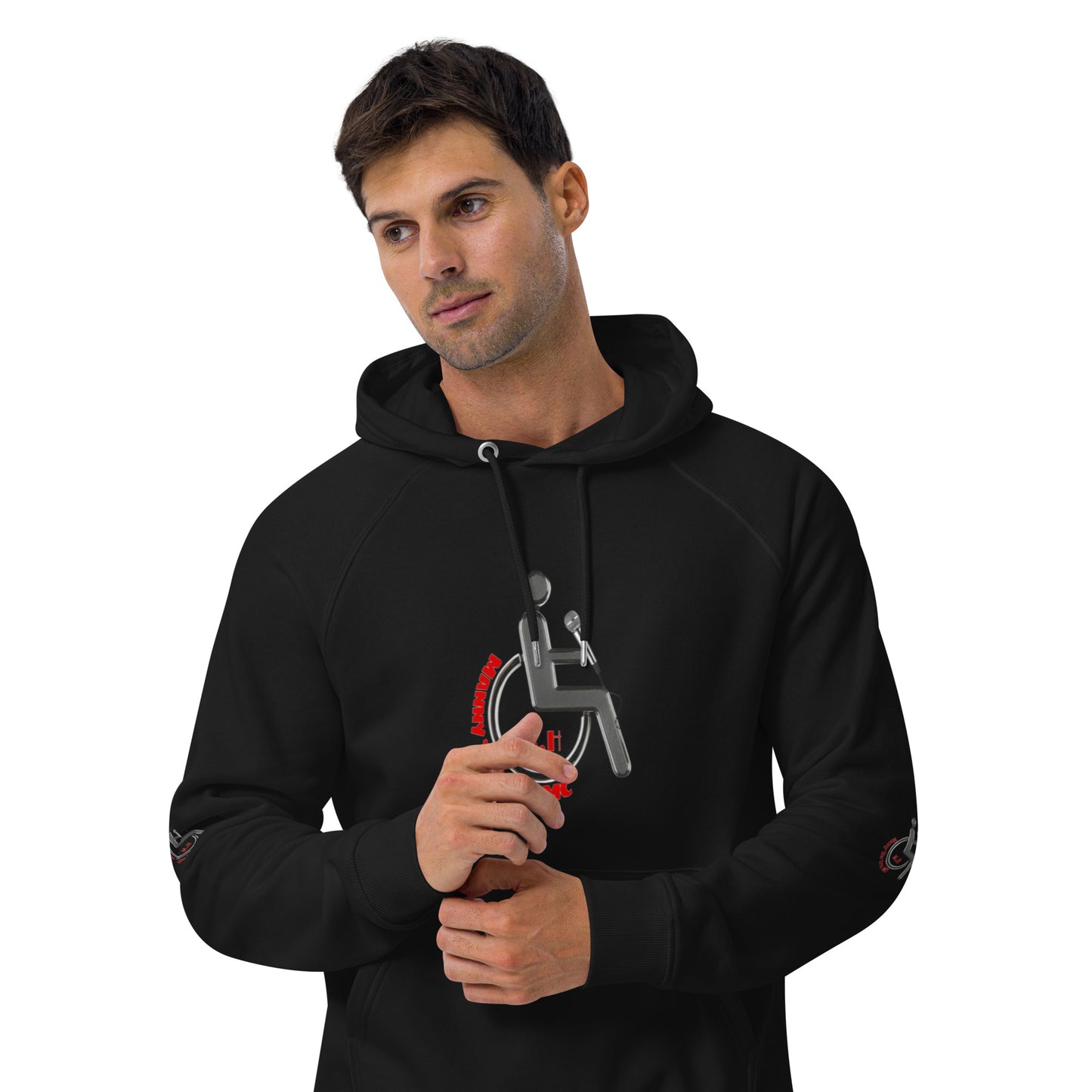 MANNY THE TRU MC NEW LOGO Unisex eco raglan hoodie
