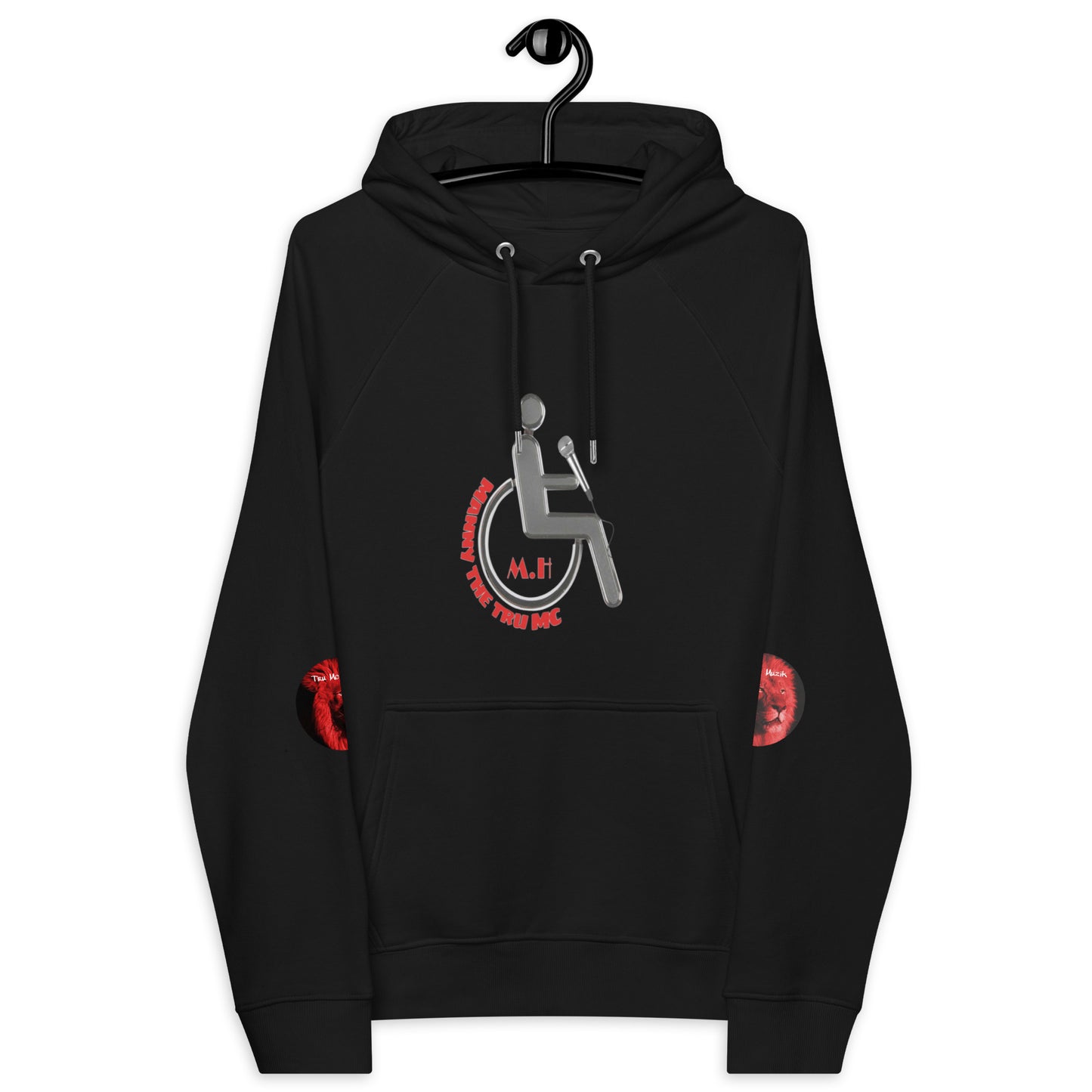 THE TRU MC Unisex eco raglan hoodie